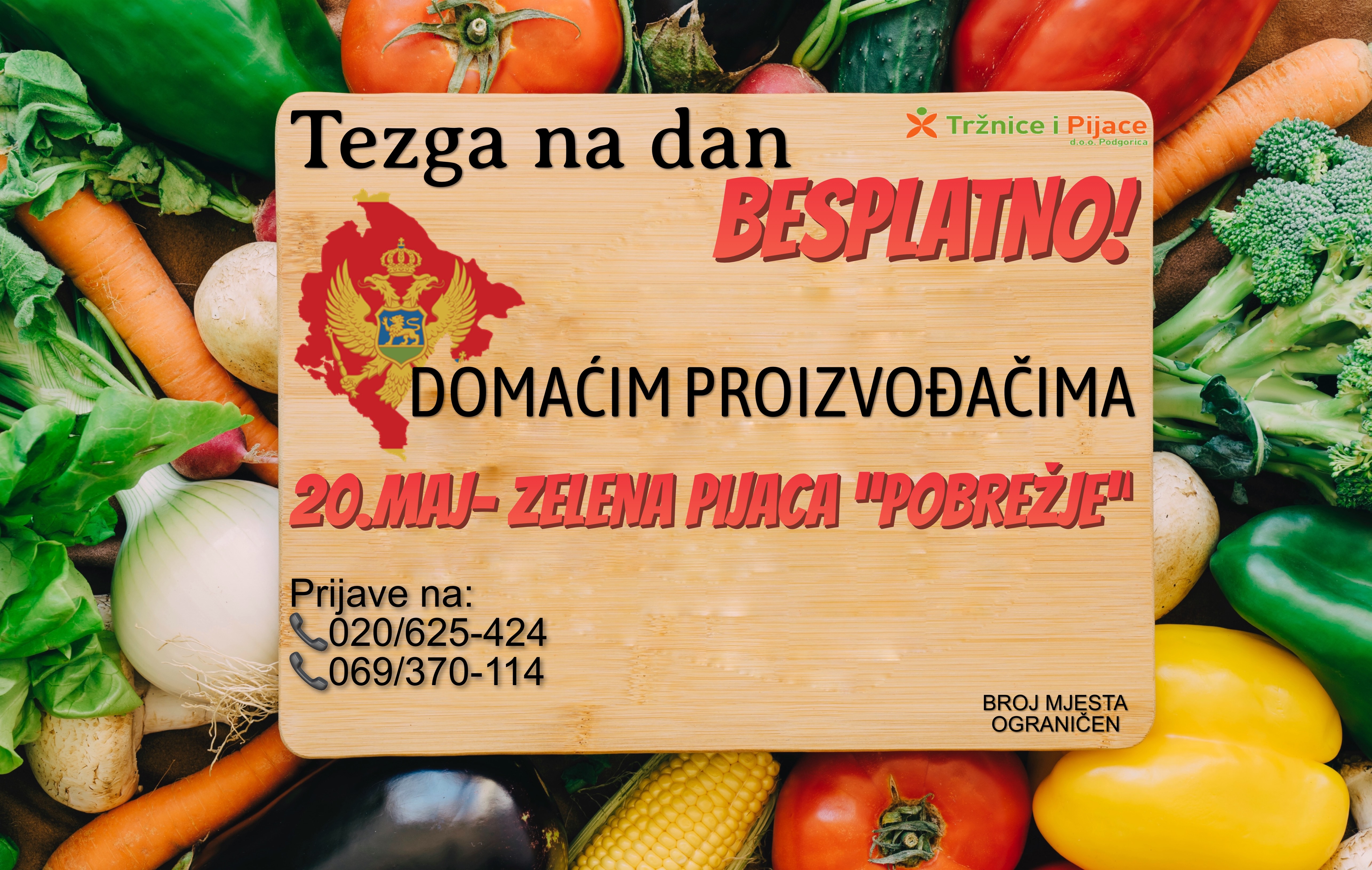 Besplatne tezge za domaće proizvođače povodom dana nezavisnosti