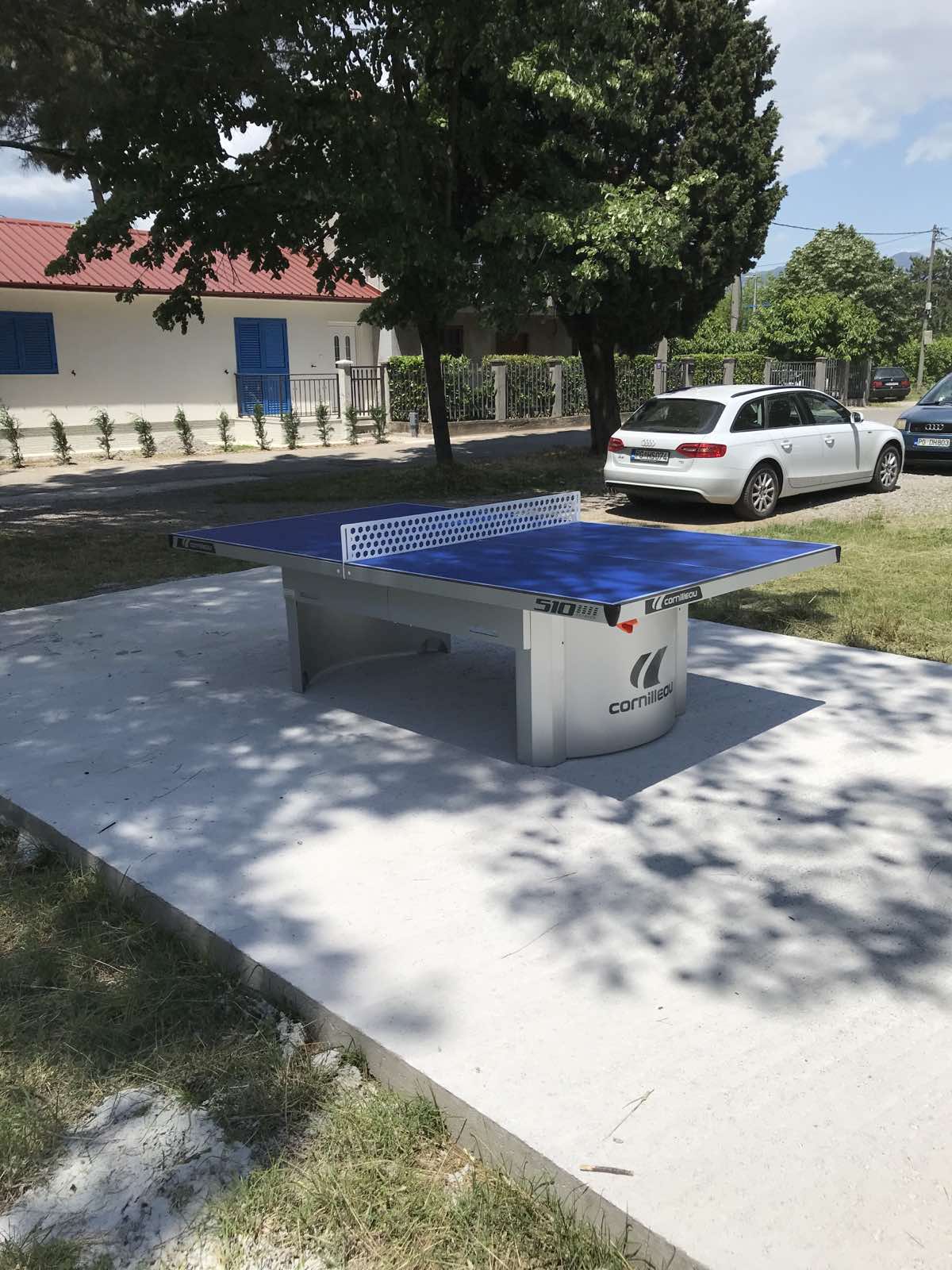 Stolovi za stoni tenis postavljeni na tri nove lokacije u Podgorici