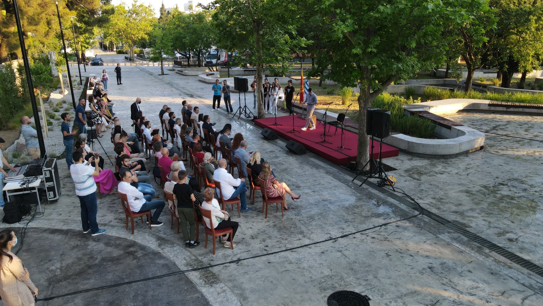 Svečano otvorena uređena pješačka zona i plato ispred Gimnazije Slobodan Škerović