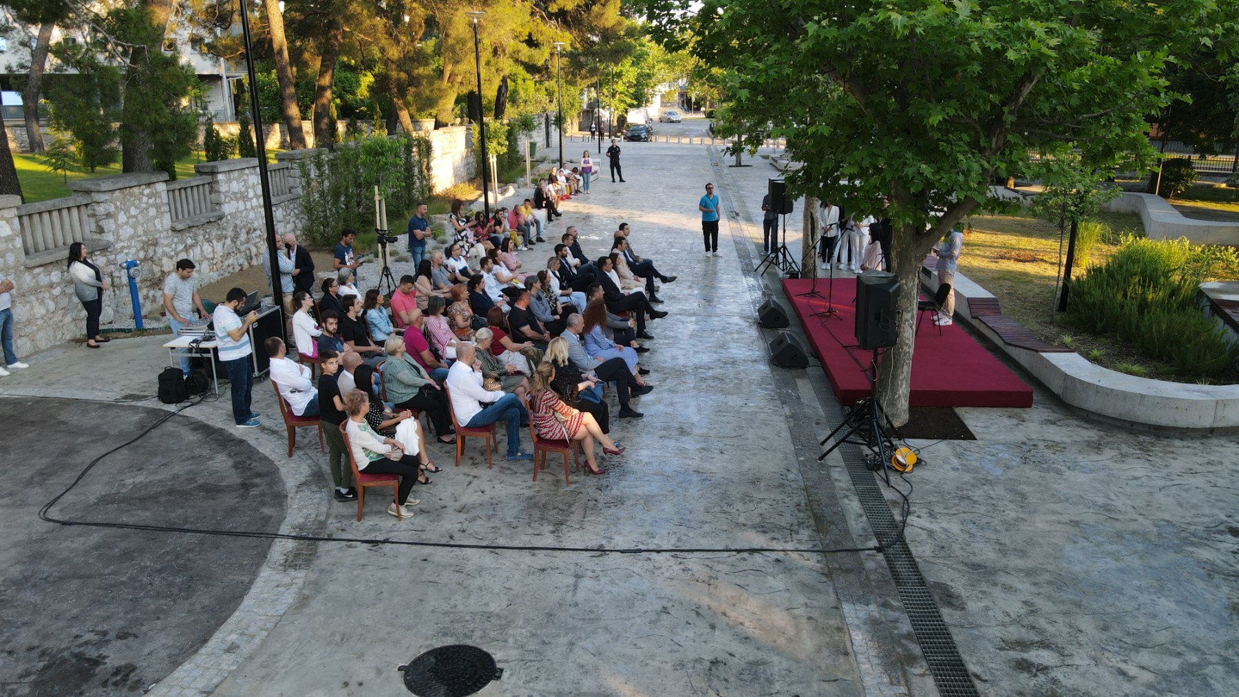 Svečano otvorena uređena pješačka zona i plato ispred Gimnazije Slobodan Škerović