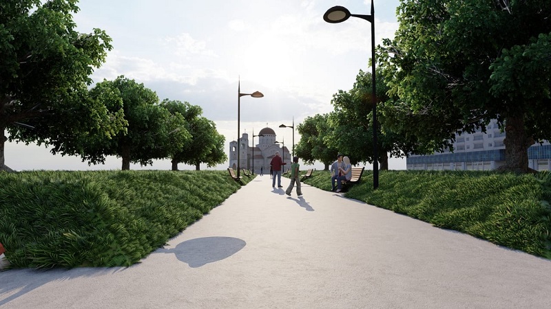 Najava: Obilazak II faze radova platoa u neposrednoj blizini hrama