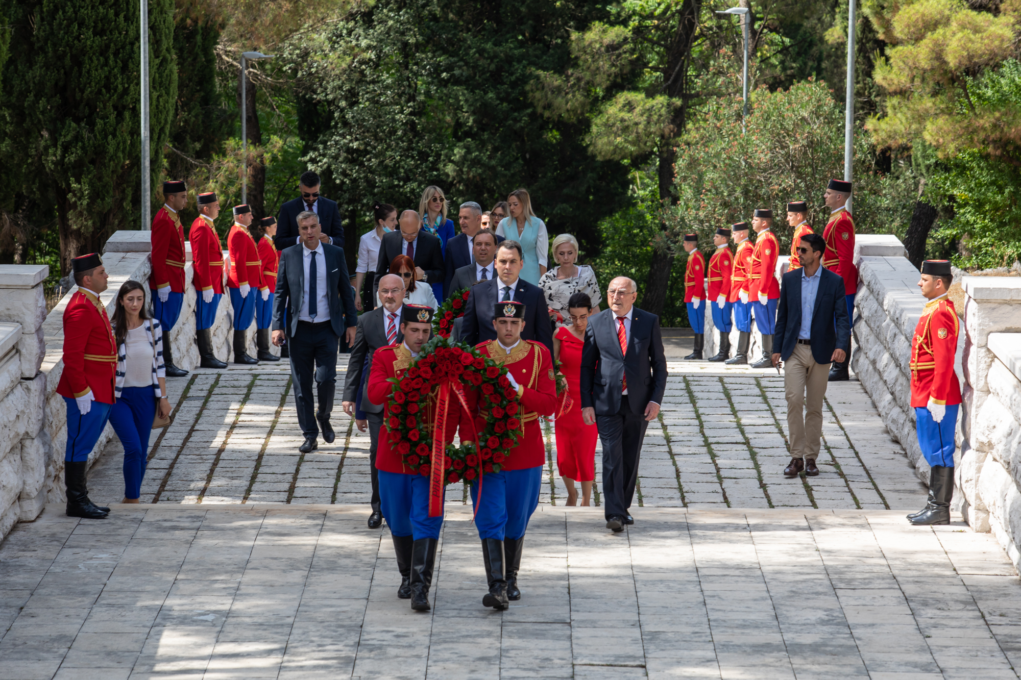 Položen vijenac na Spomenik Partizanu borcu na Gorici