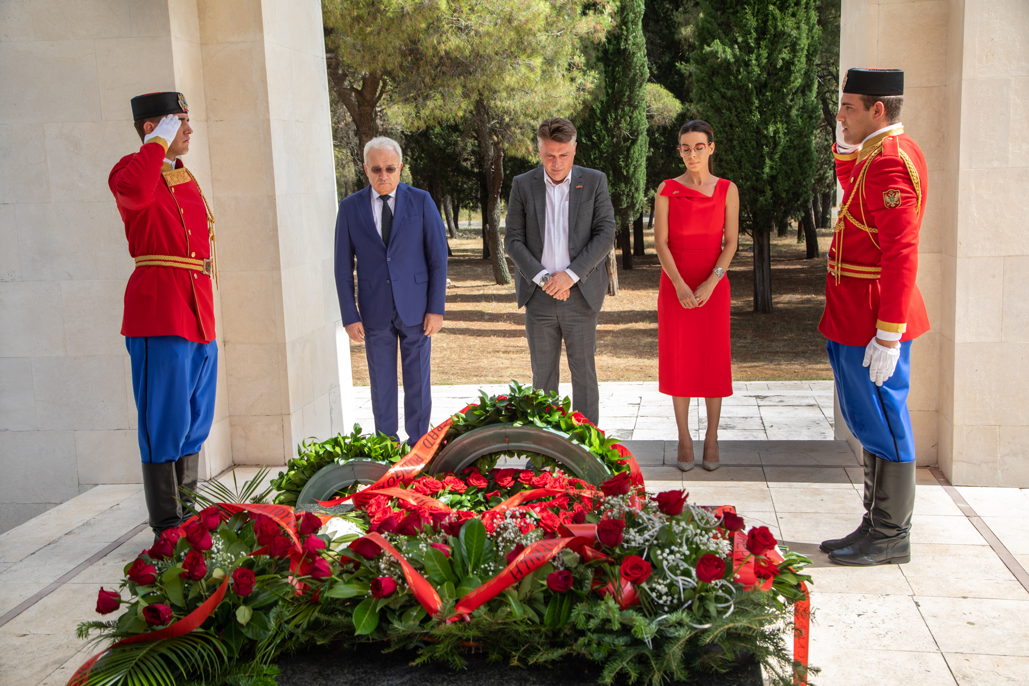Položen vijenac na Spomenik Partizanu borcu na Gorici