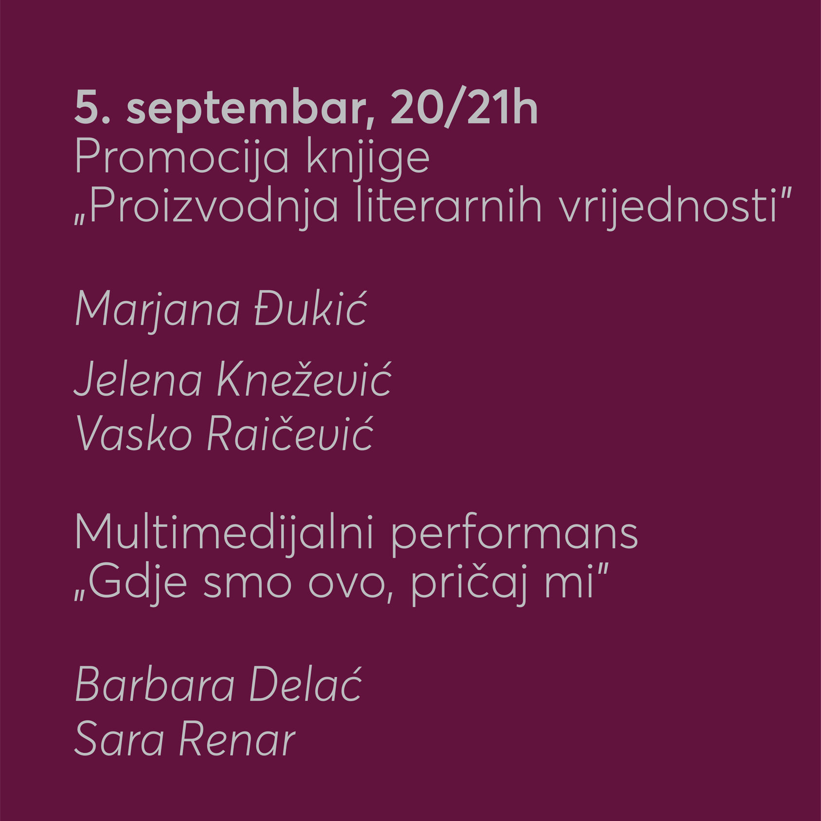 Počinje peto izdanje regionalnog književnog festivala LiTeritorije: „Autorke u fokusu"