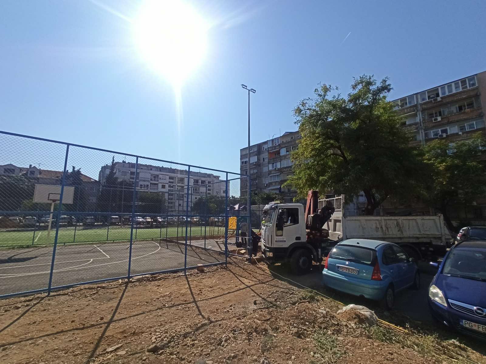 Moderna javna rasvjeta na podgoričkim poligonima i igralištima