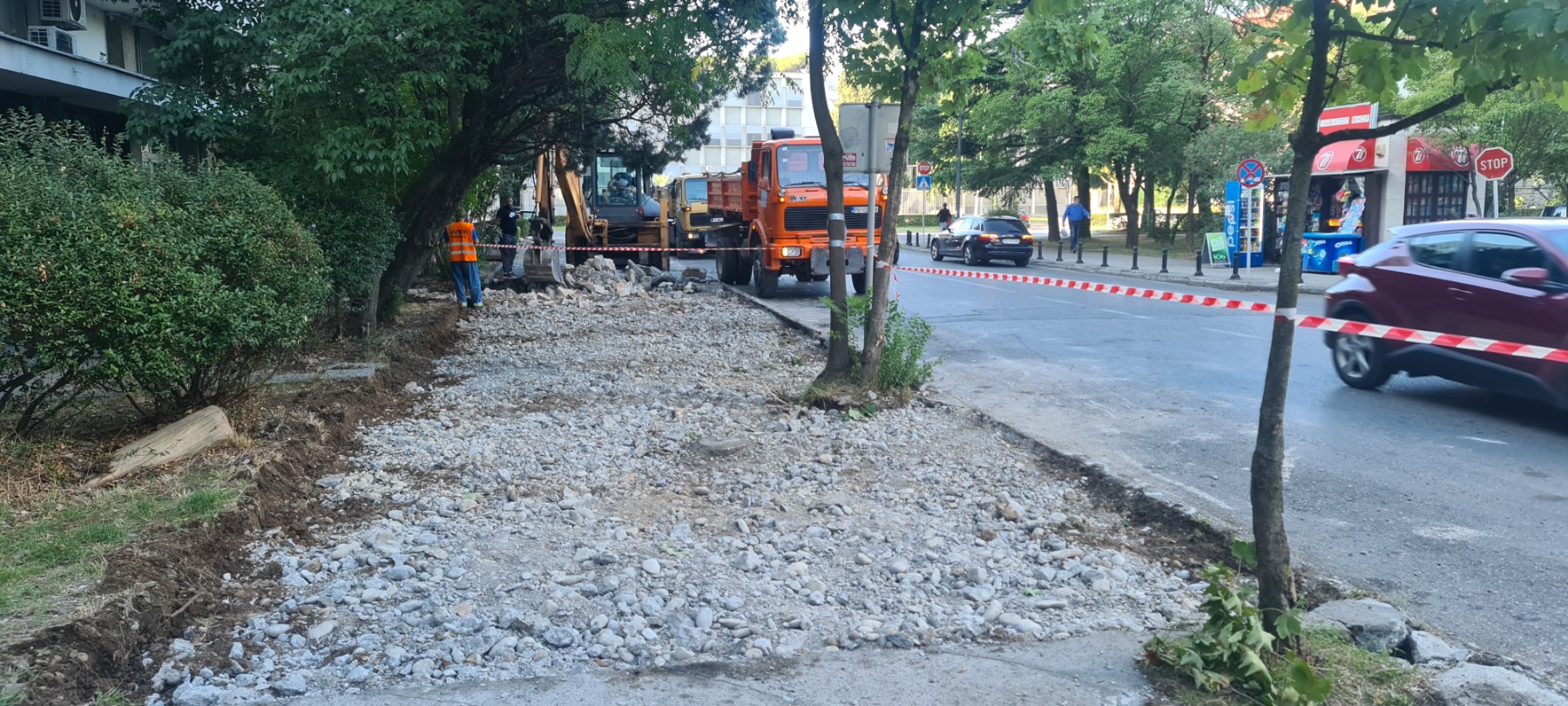 Počeli radovi na sanaciji Ulice Ivana Vujoševića