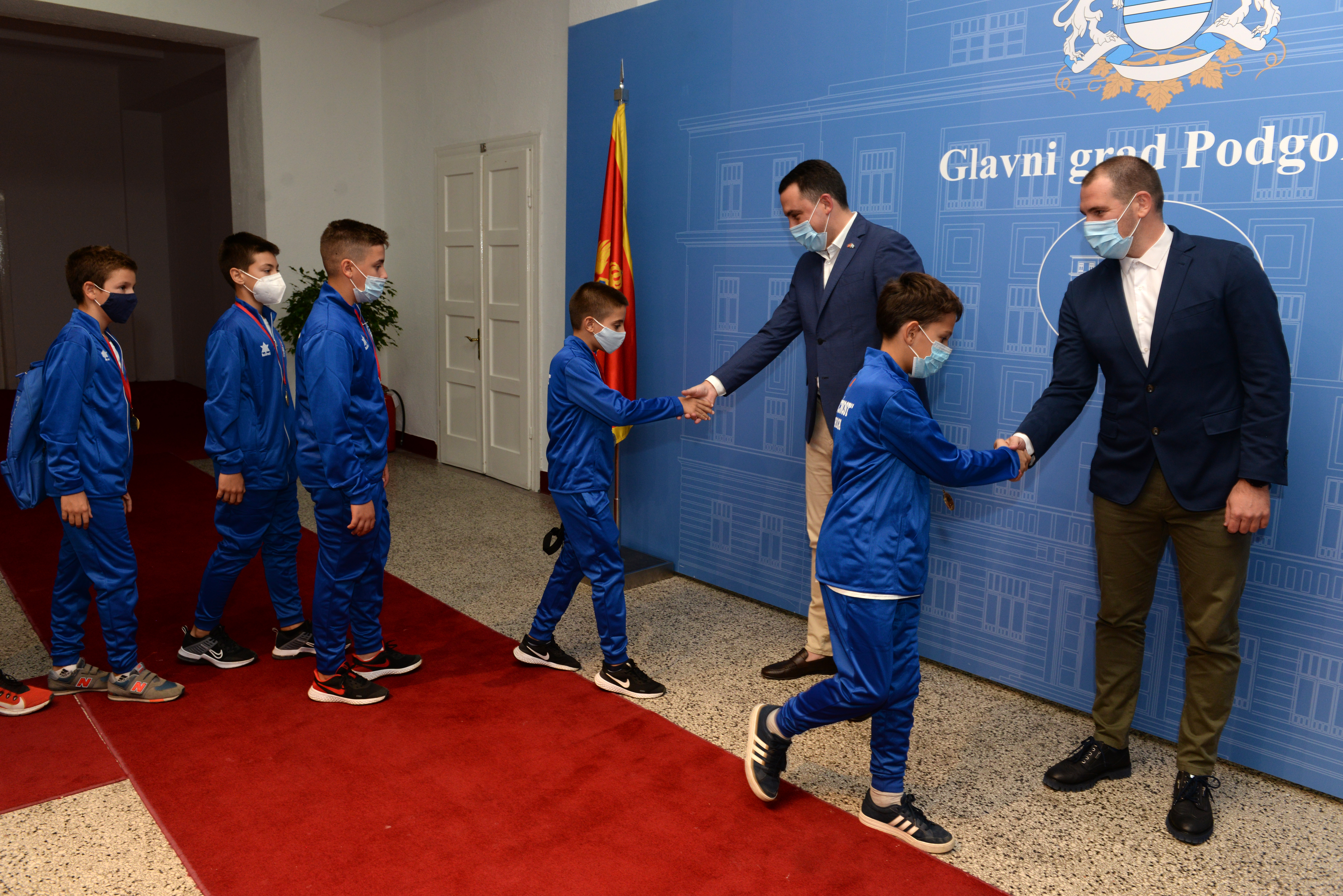 Vuković upriličio prijem za Plivački vaterpolo klub "Budućnost"; Izvanredan uspjeh mladog podgoričkog kluba