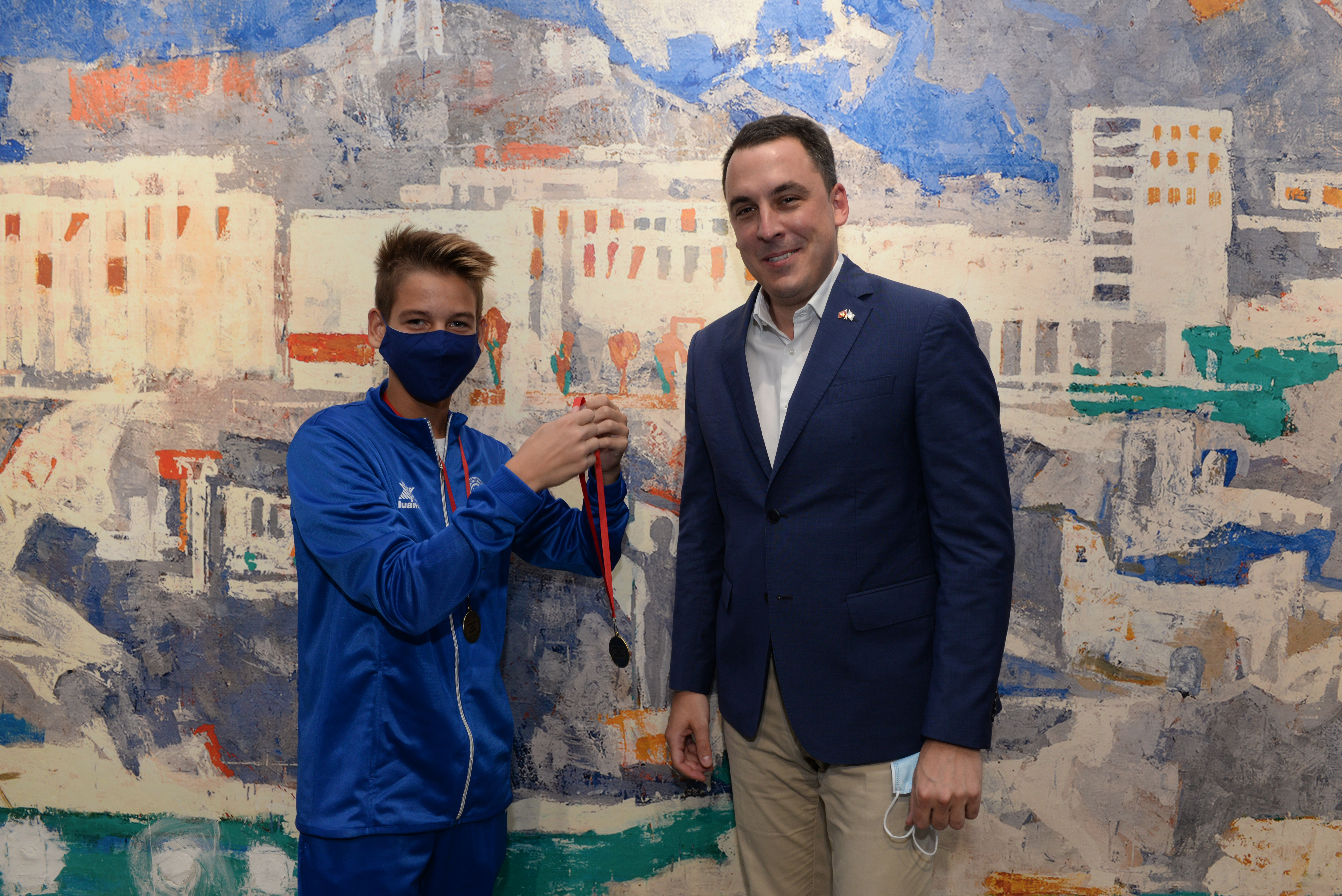 Vuković upriličio prijem za Plivački vaterpolo klub "Budućnost"; Izvanredan uspjeh mladog podgoričkog kluba