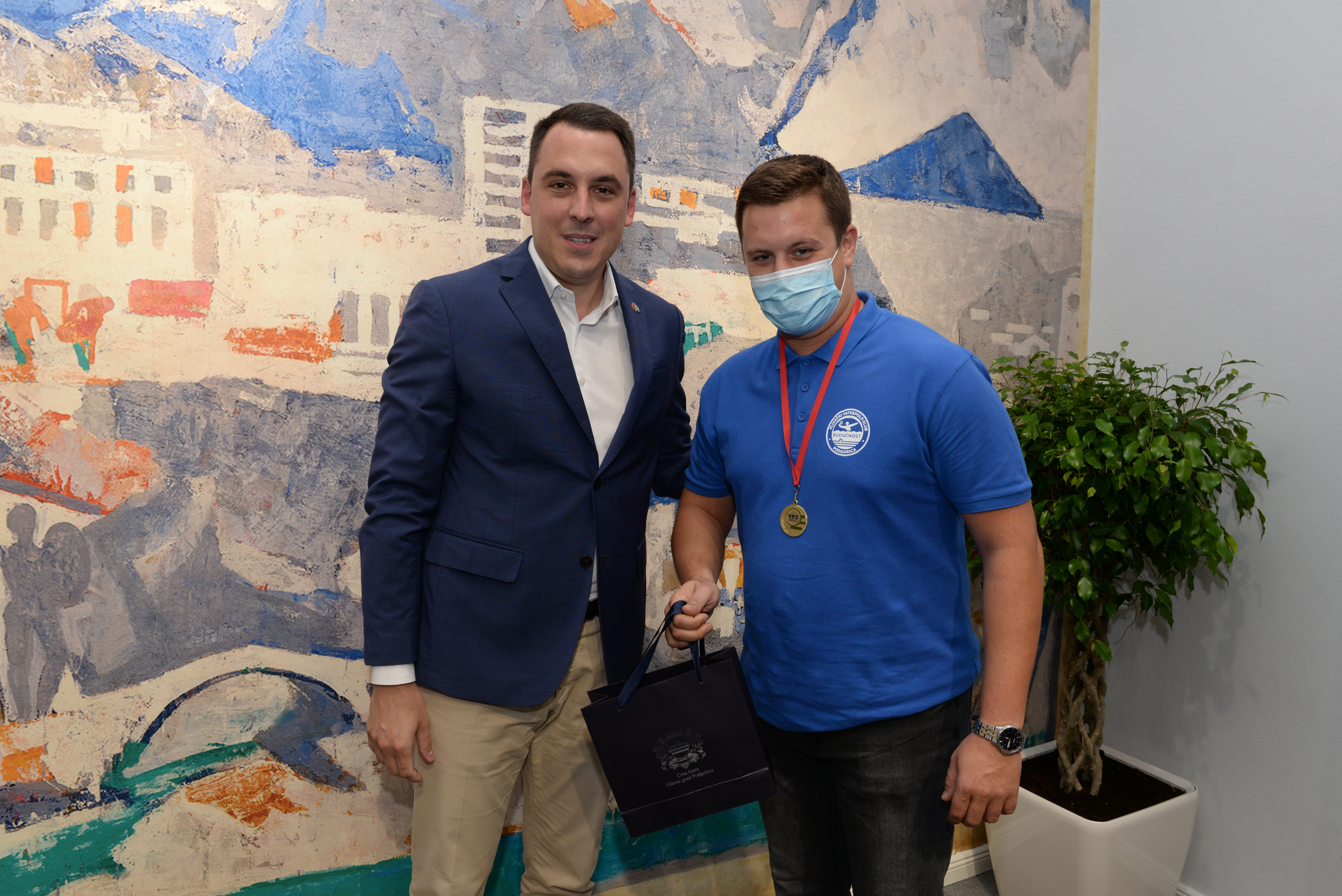 Vuković upriličio prijem za Plivački vaterpolo klub "Budućnost"; Izvanredan uspjeh mladog podgoričkog kluba