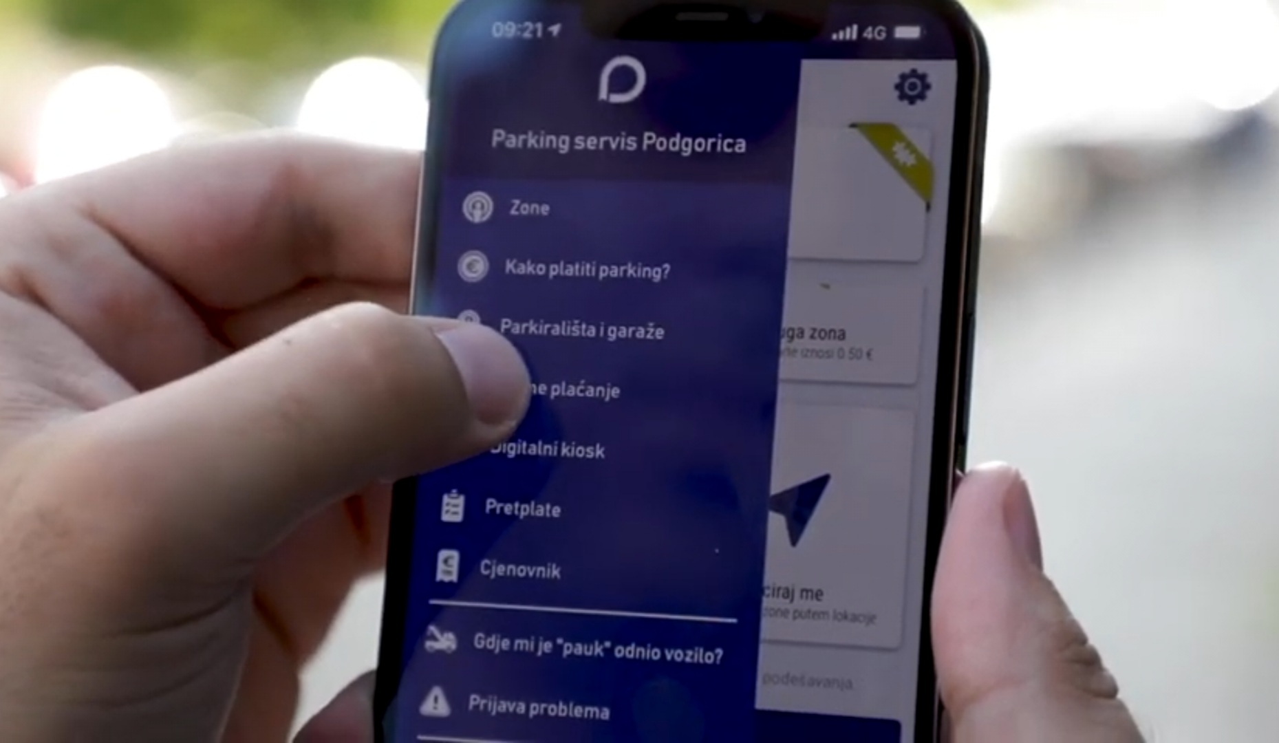 Kroz mobilnu aplikaciju Parking servisa Podgorica brzo i lako do svih informacija