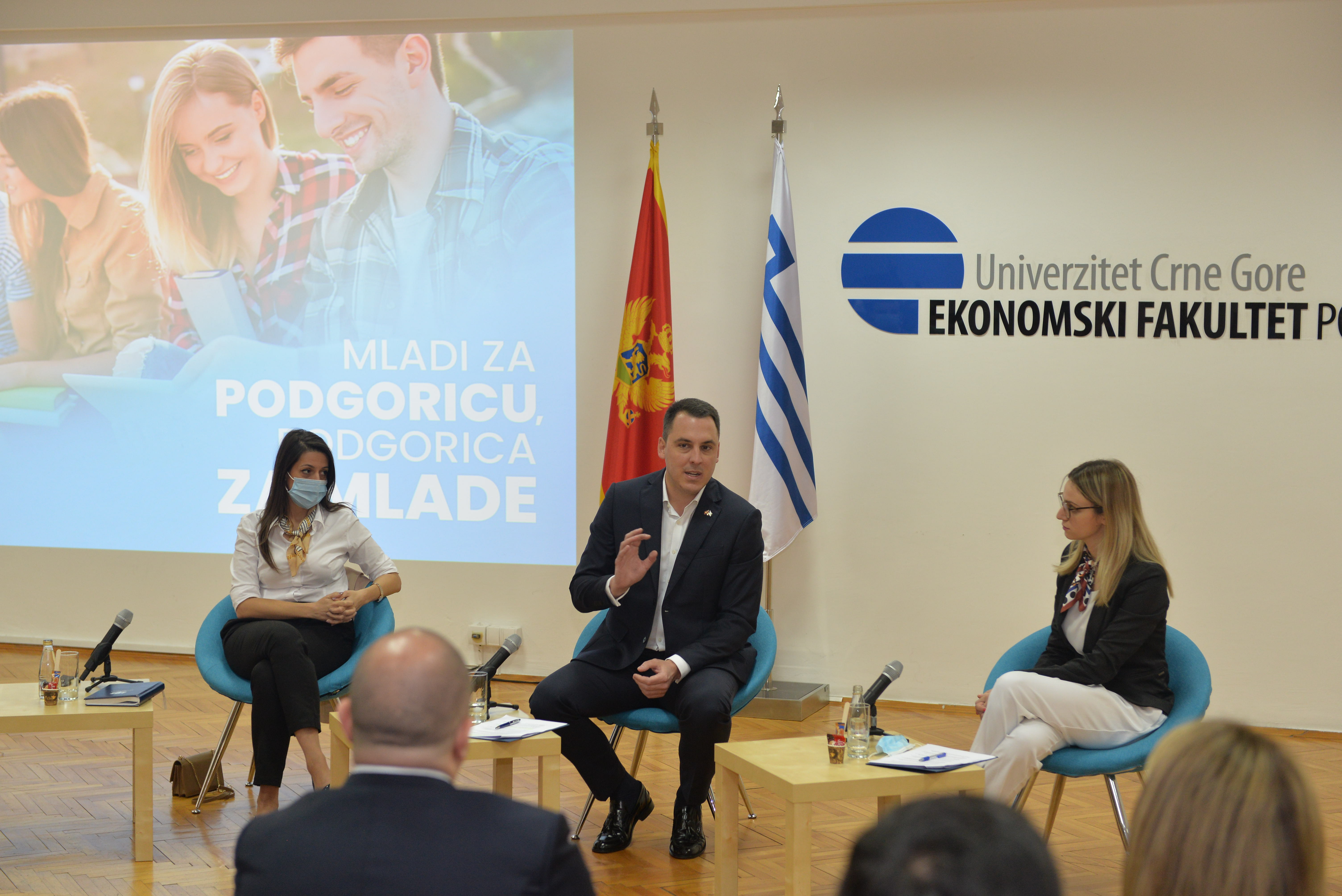 Vuković sa studentima: Podgorica nudi sadržaje koje su mladi ranije tražili u drugim evropskim gradovima