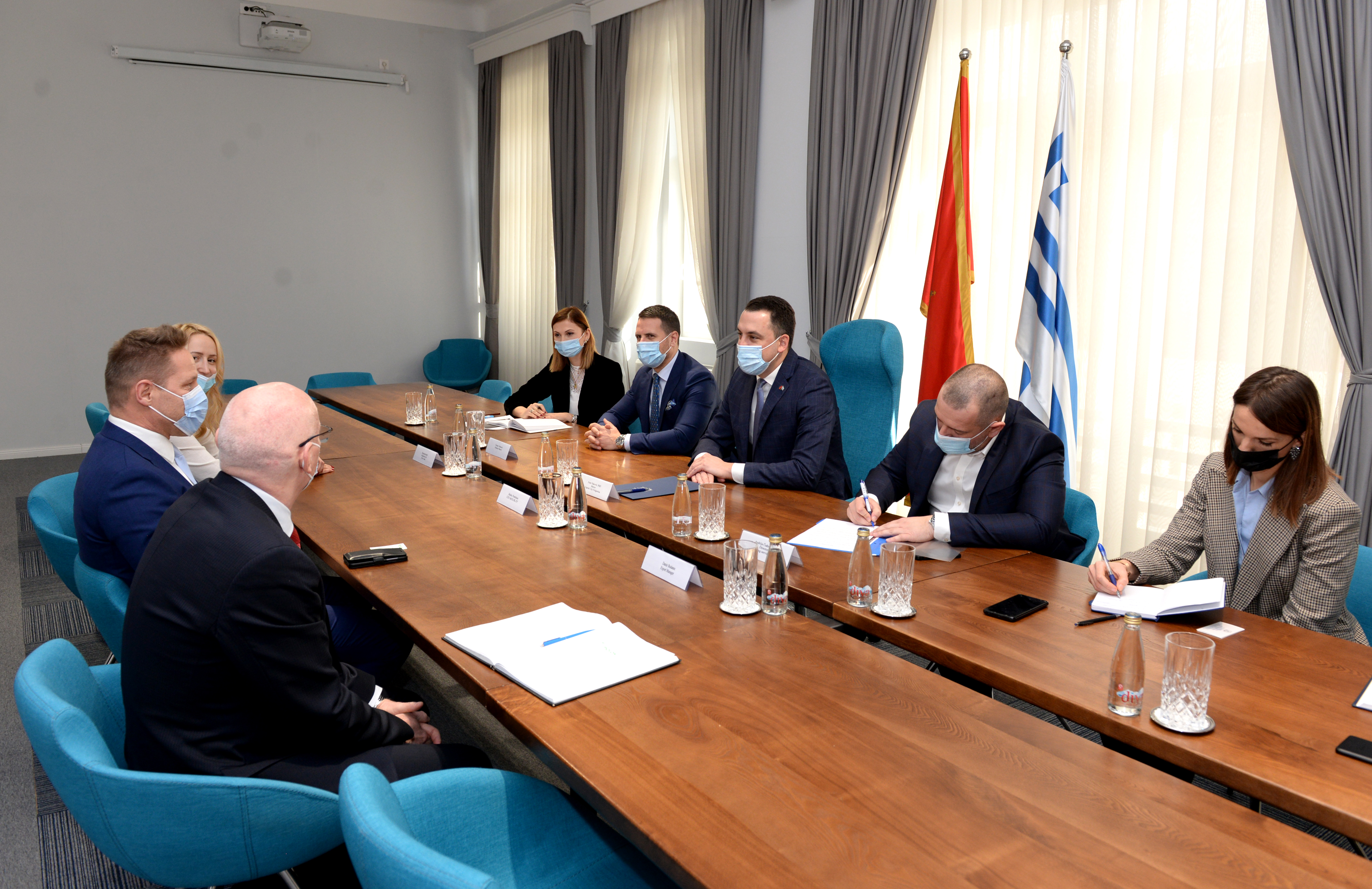 Vuković sa predstavnicima kompanije Molok: Višegodišnja uspješna saradnja se nastavlja;  Podgorica konstantno unapređuje stepen higijene u gradu