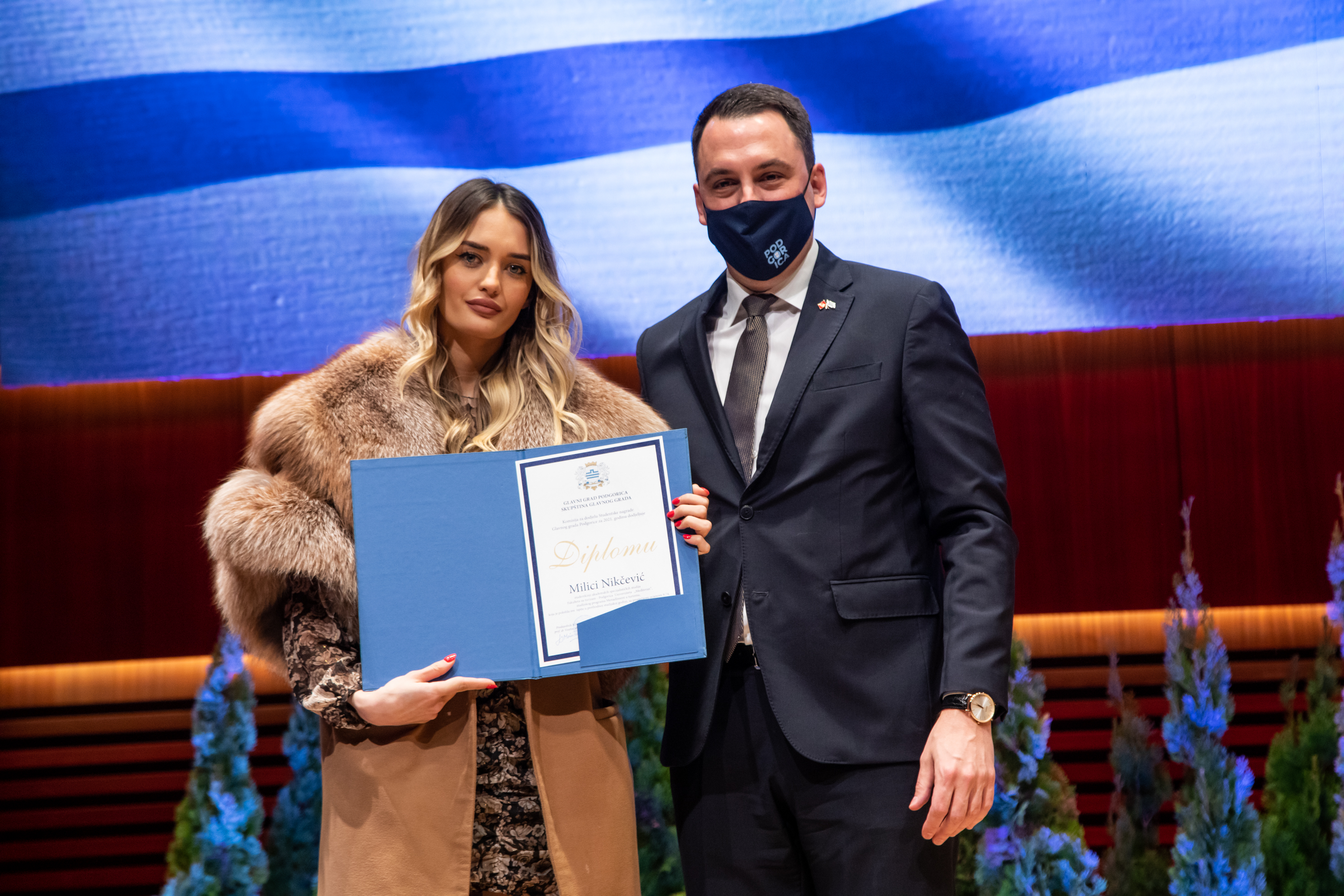 Dodijeljene nagrade najboljim studentima za 2021. godinu; Vuković: Vi ste budućnost Podgorice i Crne Gore