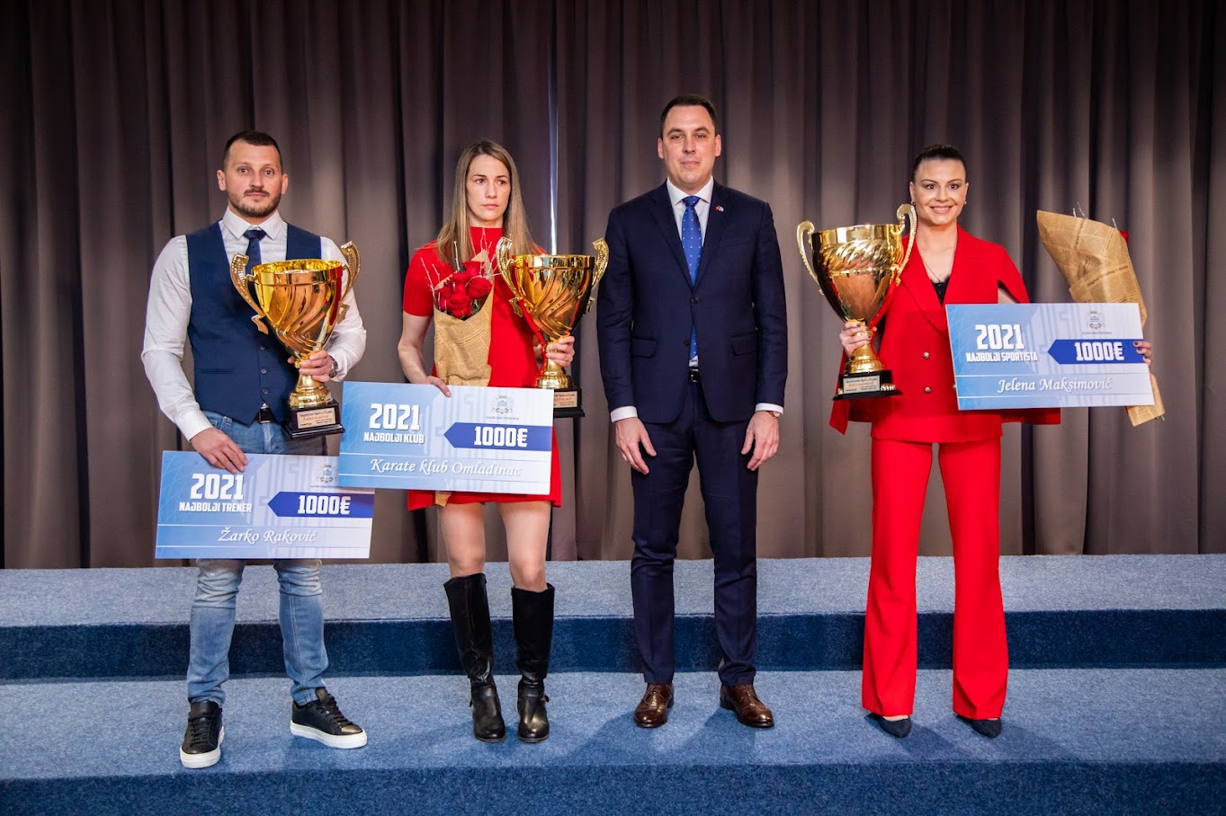 Nagrađeni najbolji sportisti Podgorice u 2021. godini; Vuković: Glavni grad nastavlja da unapređuje uslove za najbolje ambasadore našeg grada