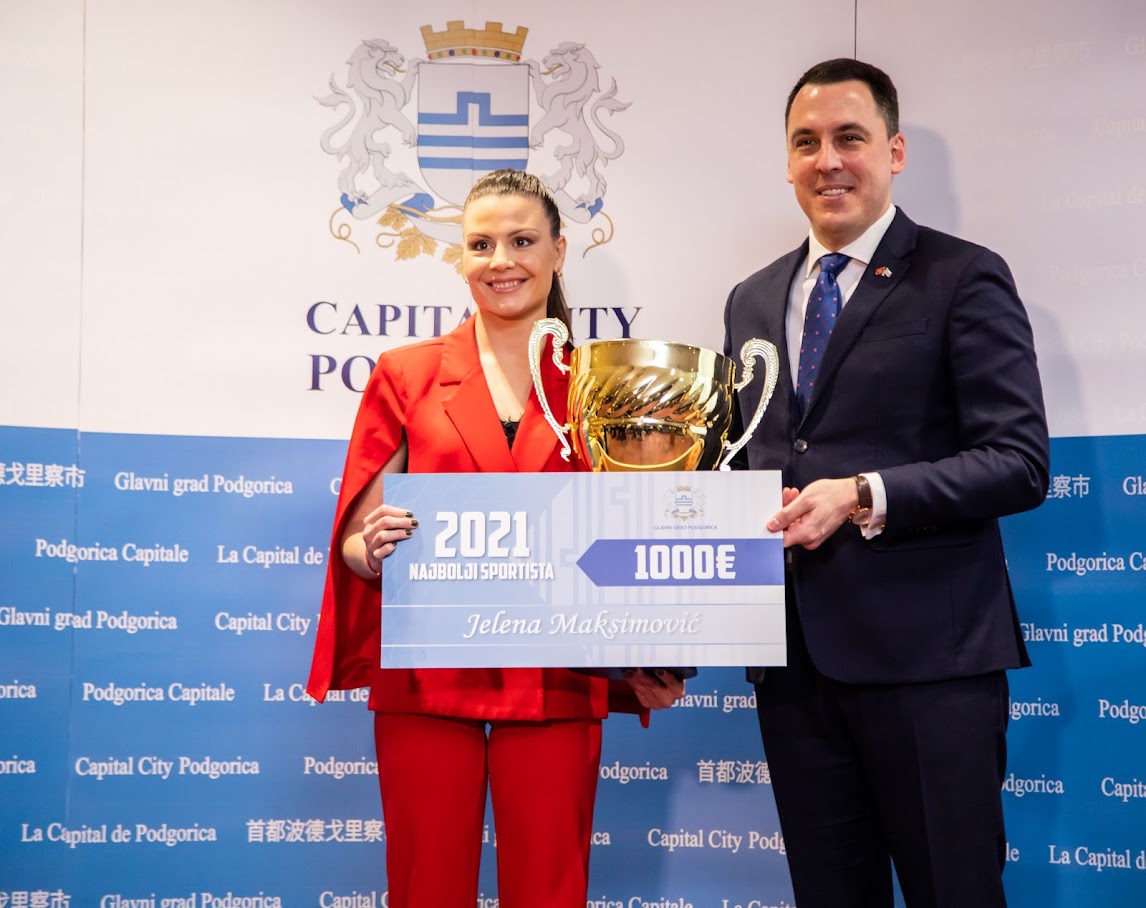 Nagrađeni najbolji sportisti Podgorice u 2021. godini; Vuković: Glavni grad nastavlja da unapređuje uslove za najbolje ambasadore našeg grada