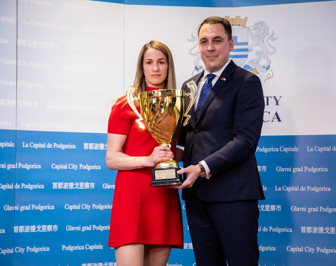 Nagrađeni najbolji sportisti Podgorice u 2021. godini; Vuković: Glavni grad nastavlja da unapređuje uslove za najbolje ambasadore našeg grada