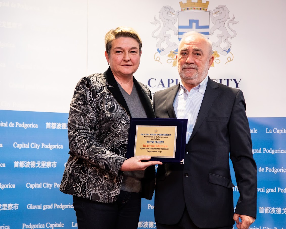 Nagrađeni najbolji sportisti Podgorice u 2021. godini; Vuković: Glavni grad nastavlja da unapređuje uslove za najbolje ambasadore našeg grada