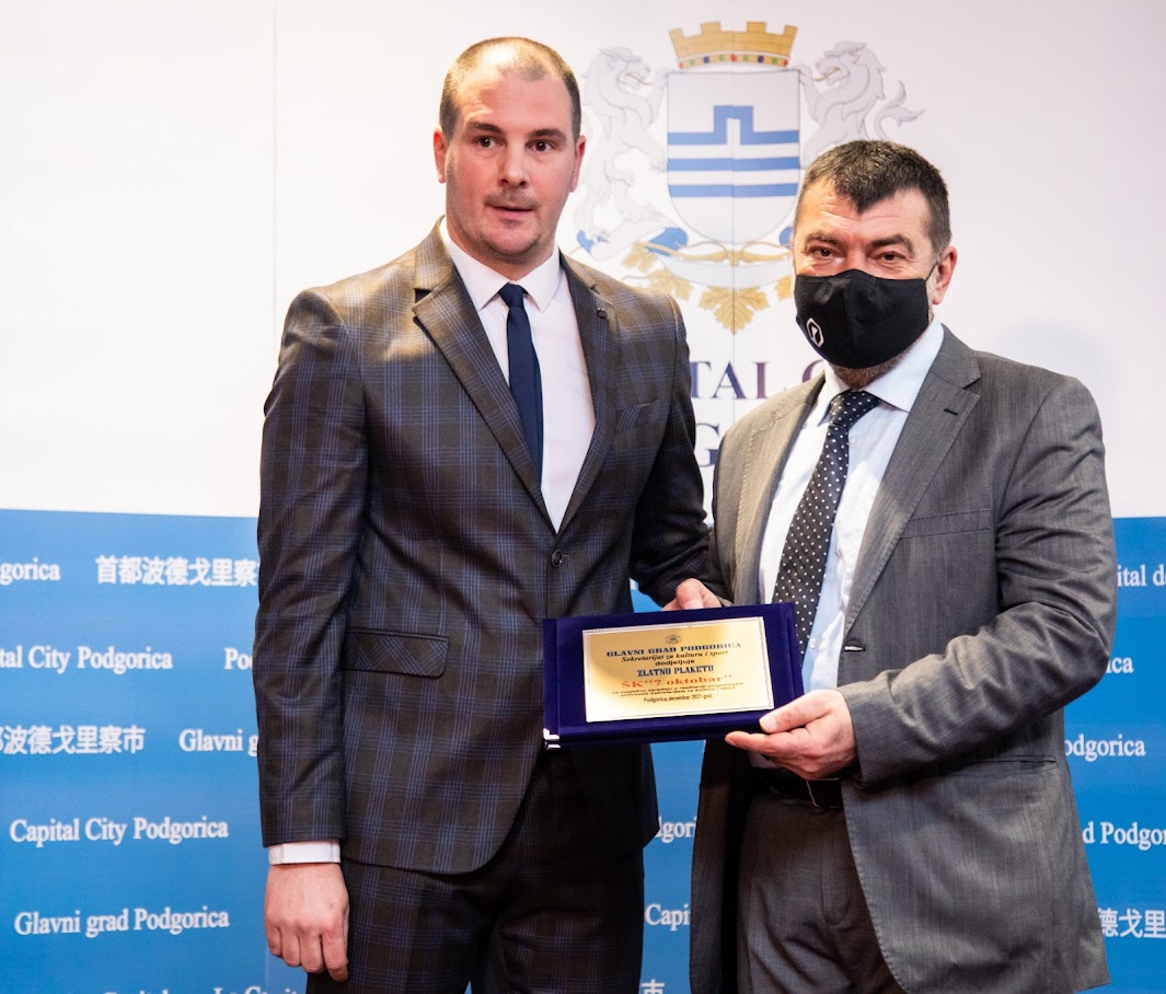 Nagrađeni najbolji sportisti Podgorice u 2021. godini; Vuković: Glavni grad nastavlja da unapređuje uslove za najbolje ambasadore našeg grada