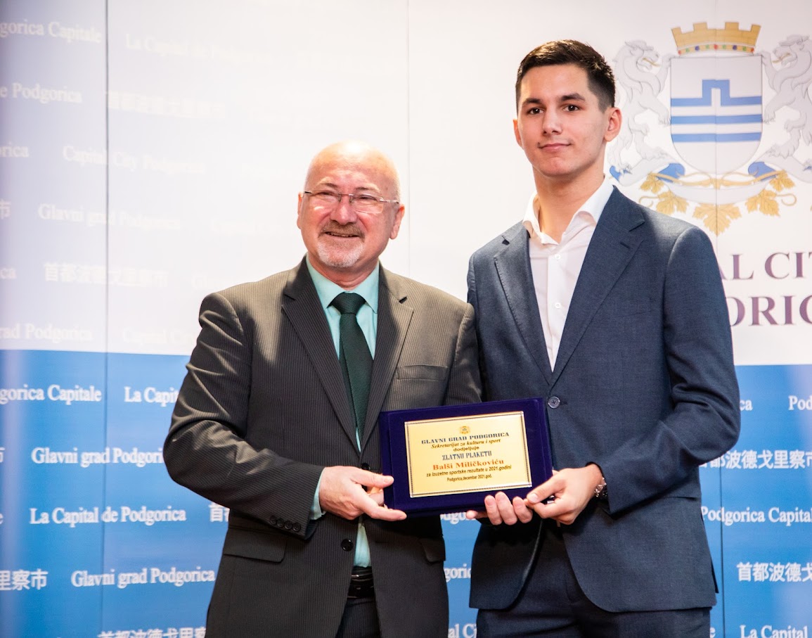 Nagrađeni najbolji sportisti Podgorice u 2021. godini; Vuković: Glavni grad nastavlja da unapređuje uslove za najbolje ambasadore našeg grada