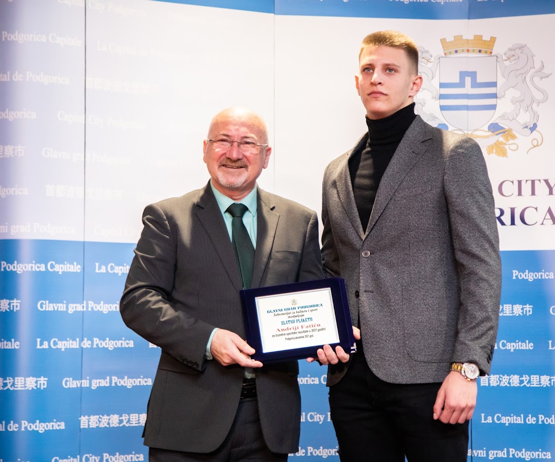Nagrađeni najbolji sportisti Podgorice u 2021. godini; Vuković: Glavni grad nastavlja da unapređuje uslove za najbolje ambasadore našeg grada