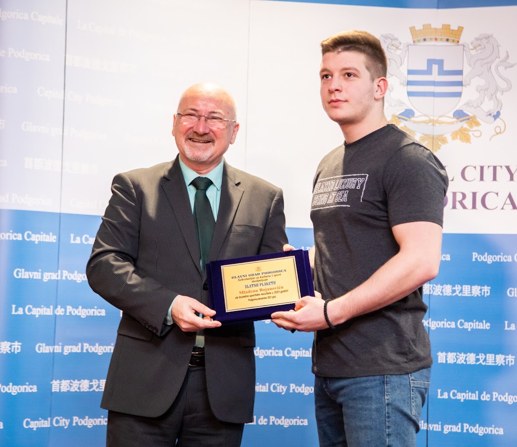 Nagrađeni najbolji sportisti Podgorice u 2021. godini; Vuković: Glavni grad nastavlja da unapređuje uslove za najbolje ambasadore našeg grada