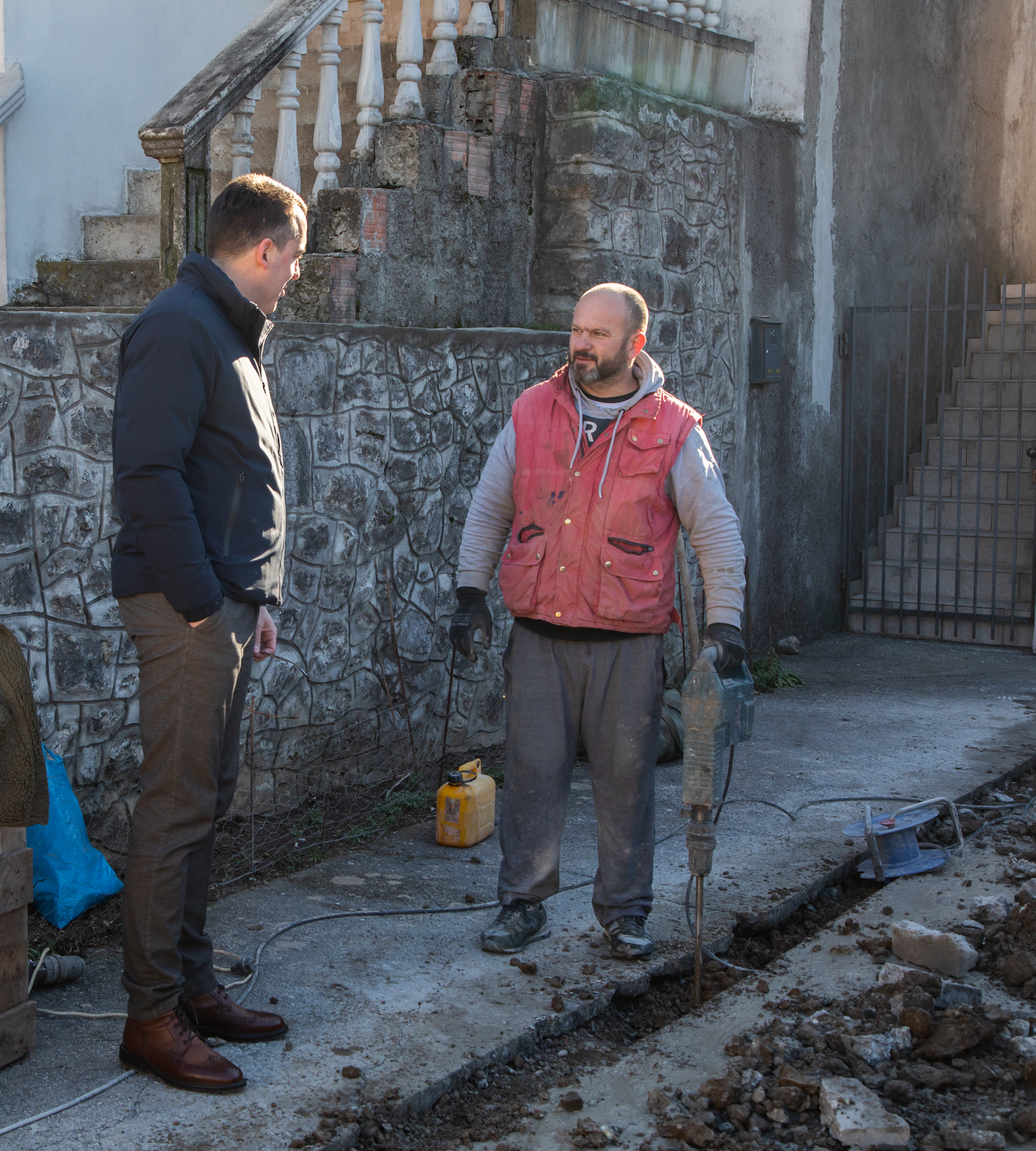 Vuković obišao radove na rekonstrukciji ulica na području Stare varoši