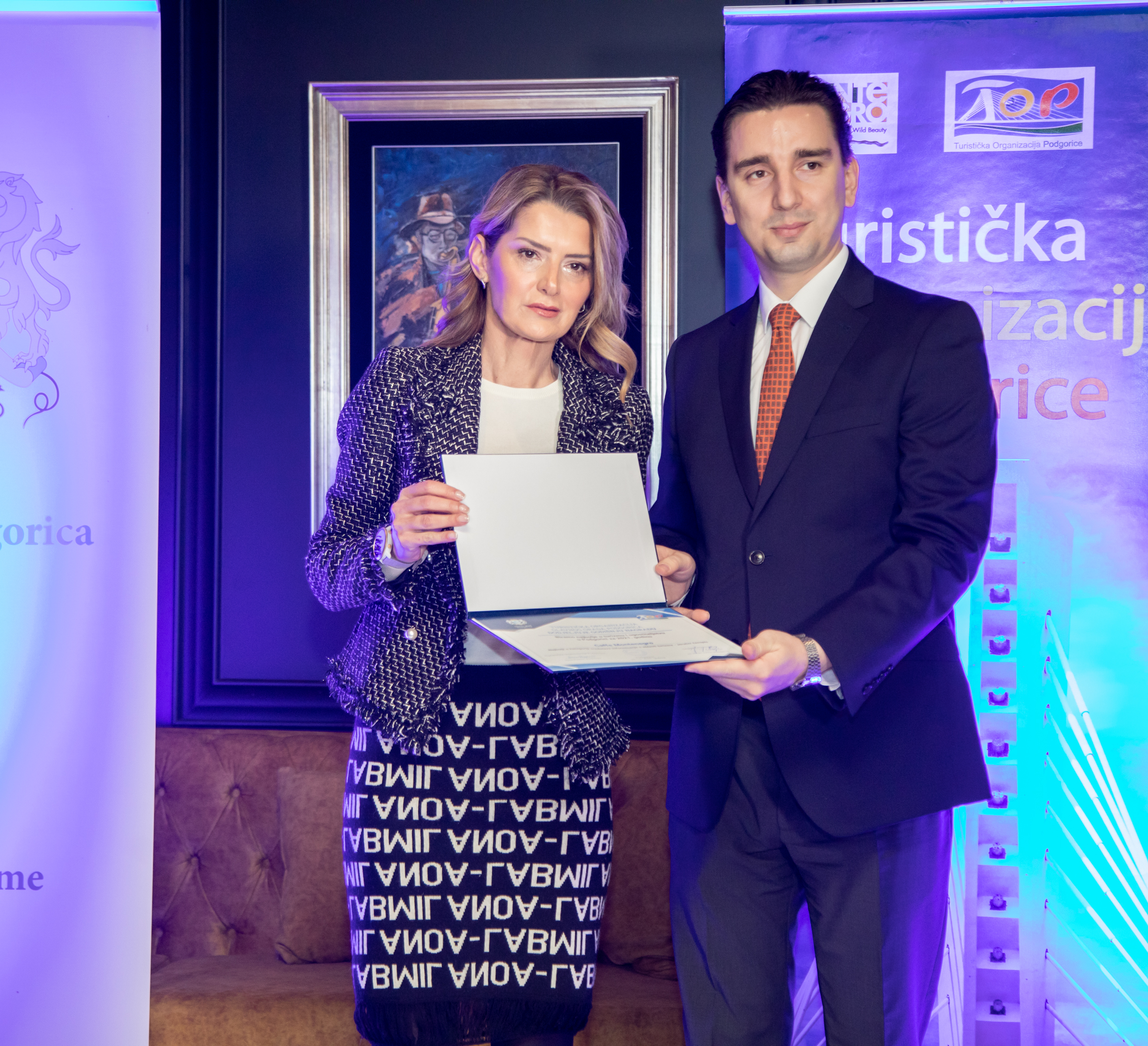 Uručena priznanja najboljim kolektivima i pojedincima u turizmu i ugostiteljstvu Podgorice za 2021. godinu