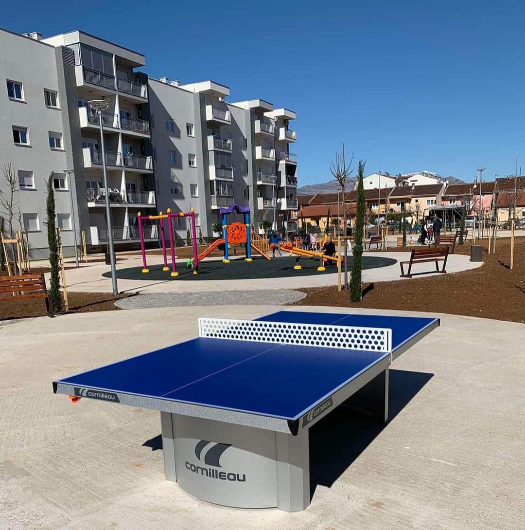 Stolovi za stoni tenis postavljeni u parku na Pobrežju i novom parku na Starom aerodromu