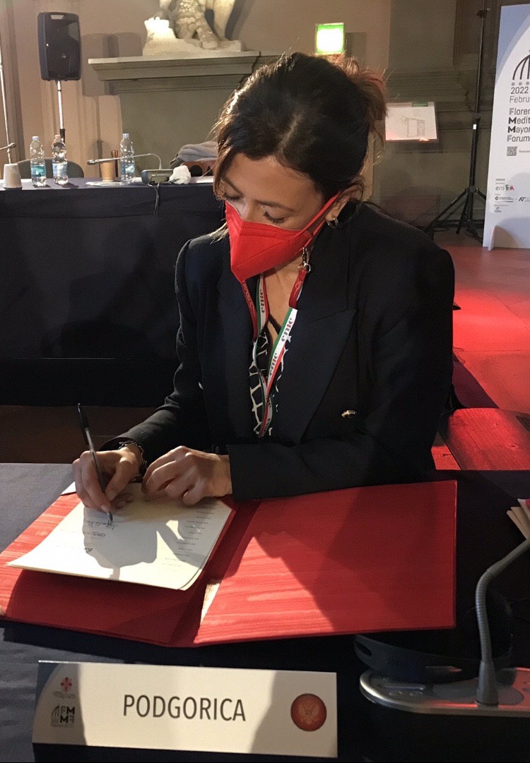 Delegacija Glavnog grada na Forumu gradonačelnika Mediterana; Glavni grad potpisnik Firentinske povelje