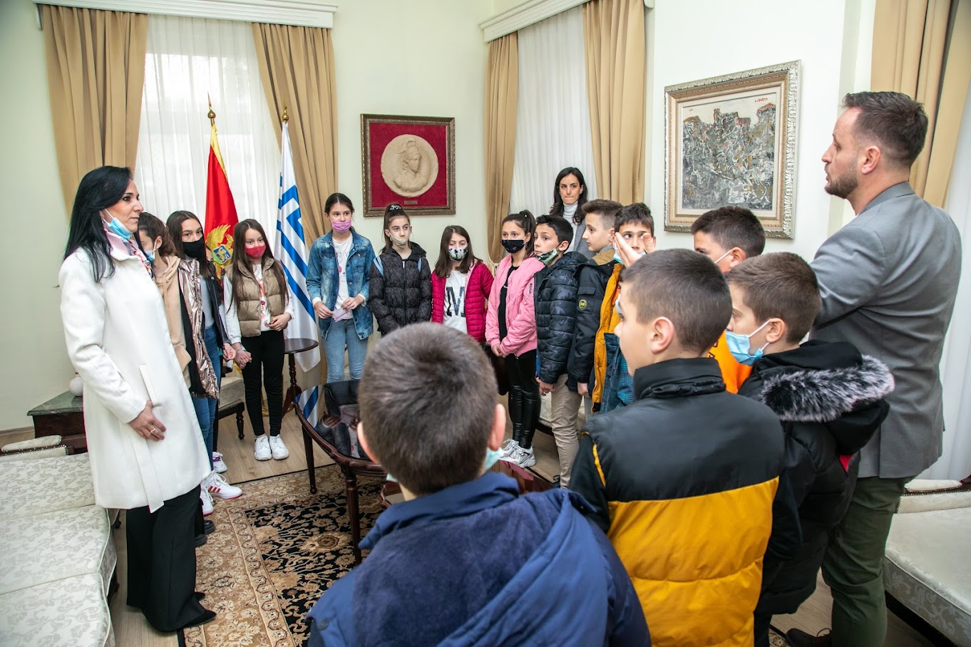 Gradonačelnik Podgorice ugostio učenike OŠ “Dr Dragiša Ivanović”