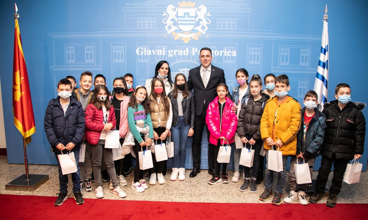 Gradonačelnik Podgorice ugostio učenike OŠ “Dr Dragiša Ivanović”