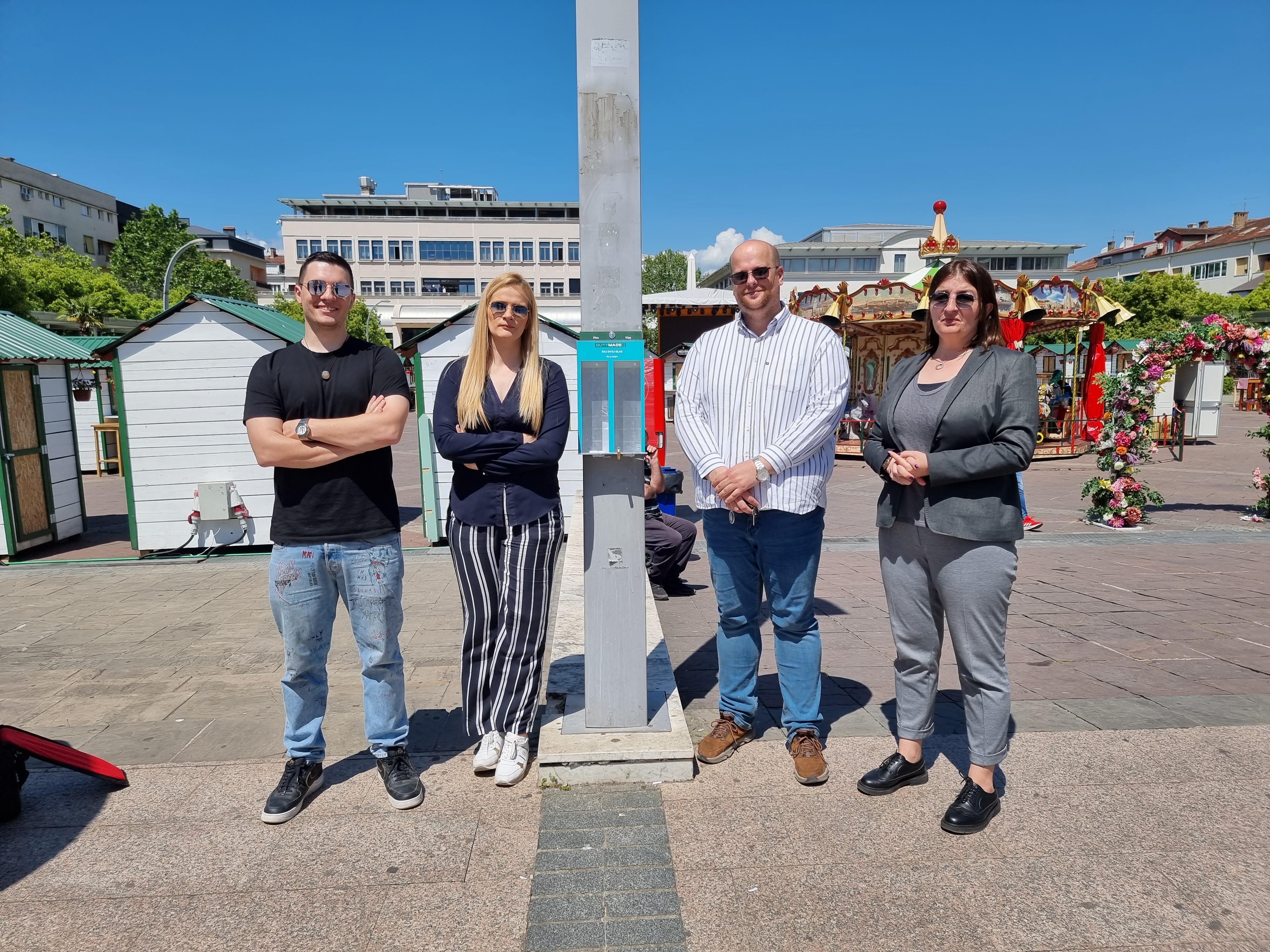Anketne pepeljare postavljene na tri lokacije u Podgorici