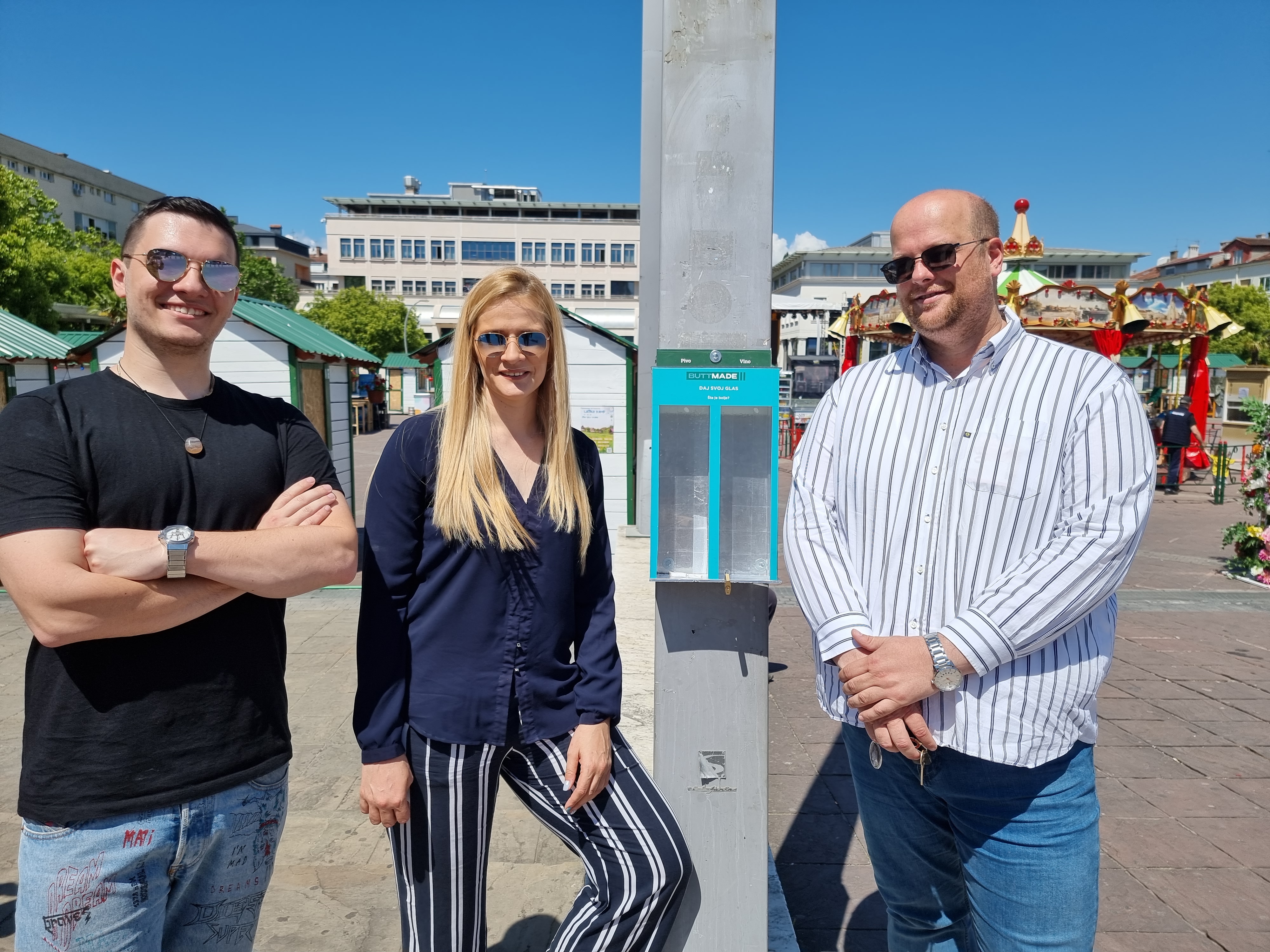 Anketne pepeljare postavljene na tri lokacije u Podgorici