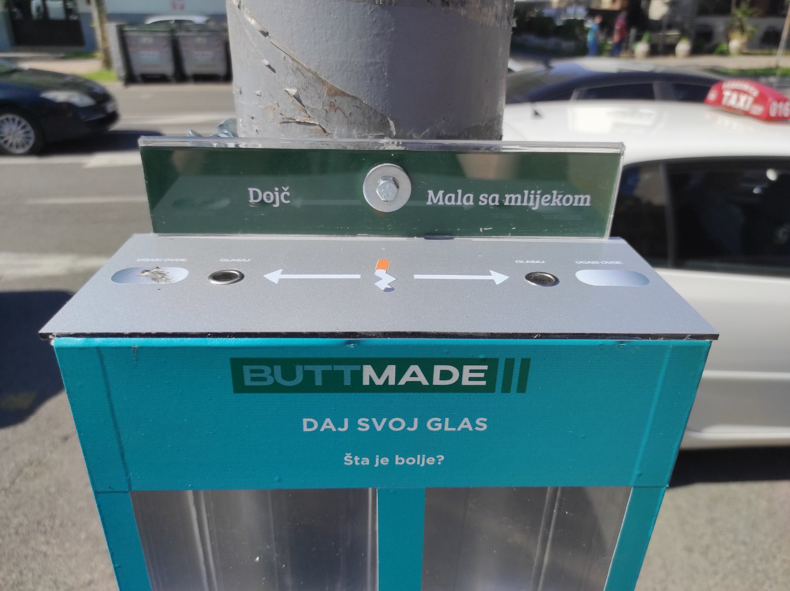 Anketne pepeljare postavljene na tri lokacije u Podgorici