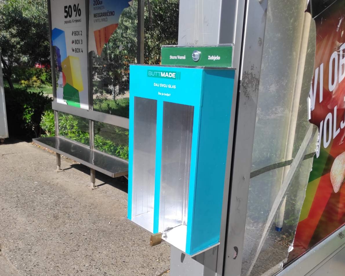 Anketne pepeljare postavljene na tri lokacije u Podgorici