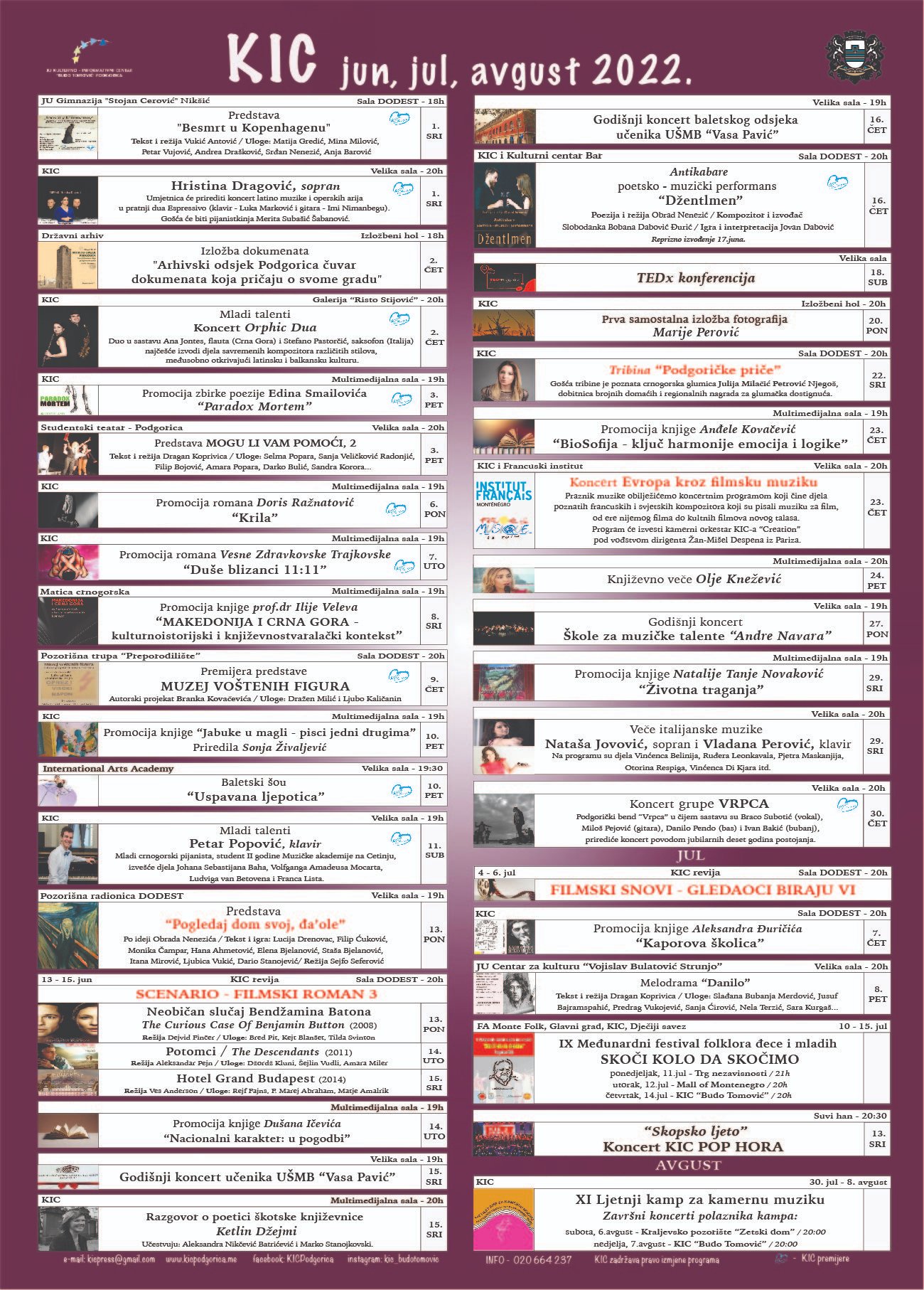 Kreativna energija KIC-a i tokom ljeta