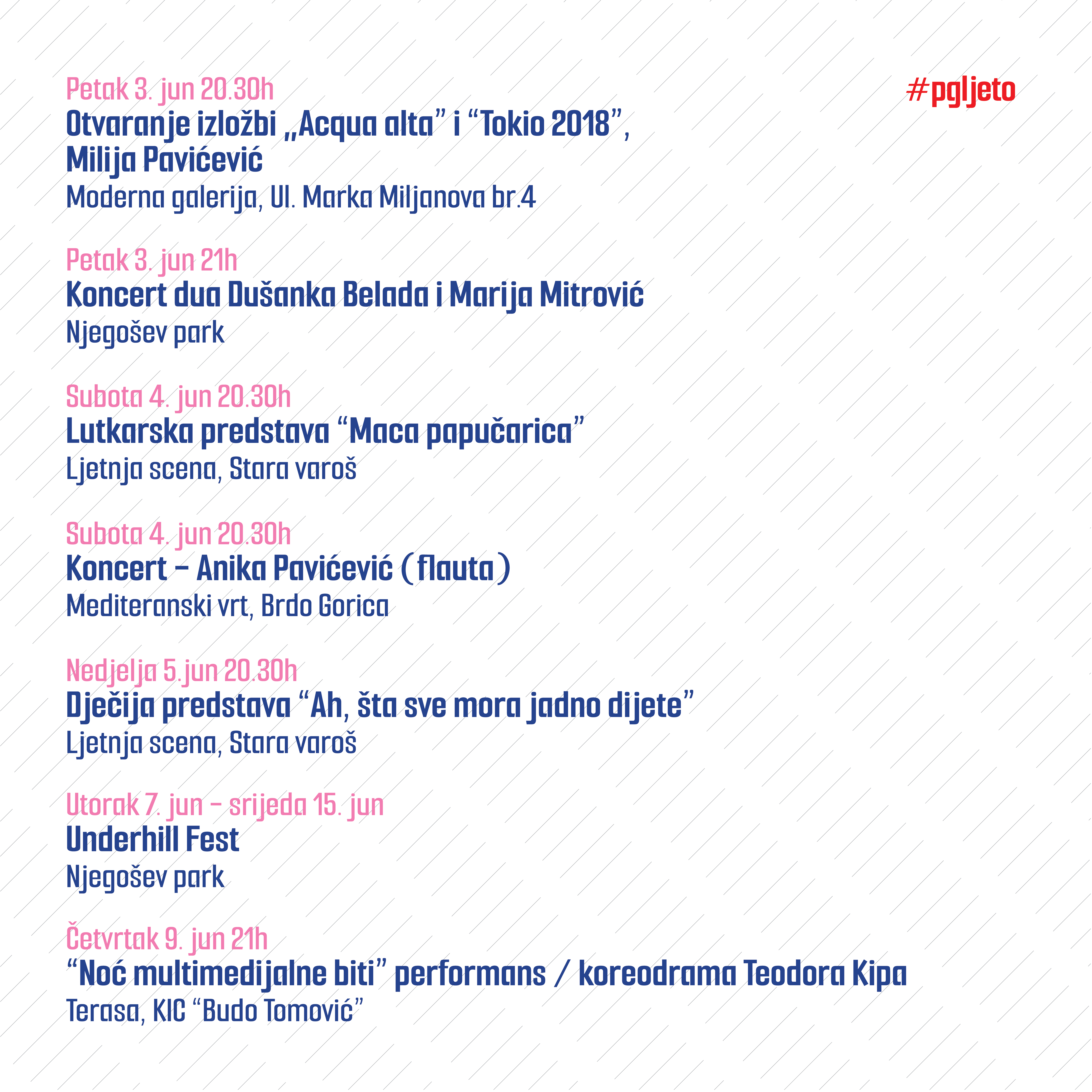 Počinje 23. Podgoričko kulturno ljeto; Bogat kulturni program očekuje nas u naredna tri mjeseca