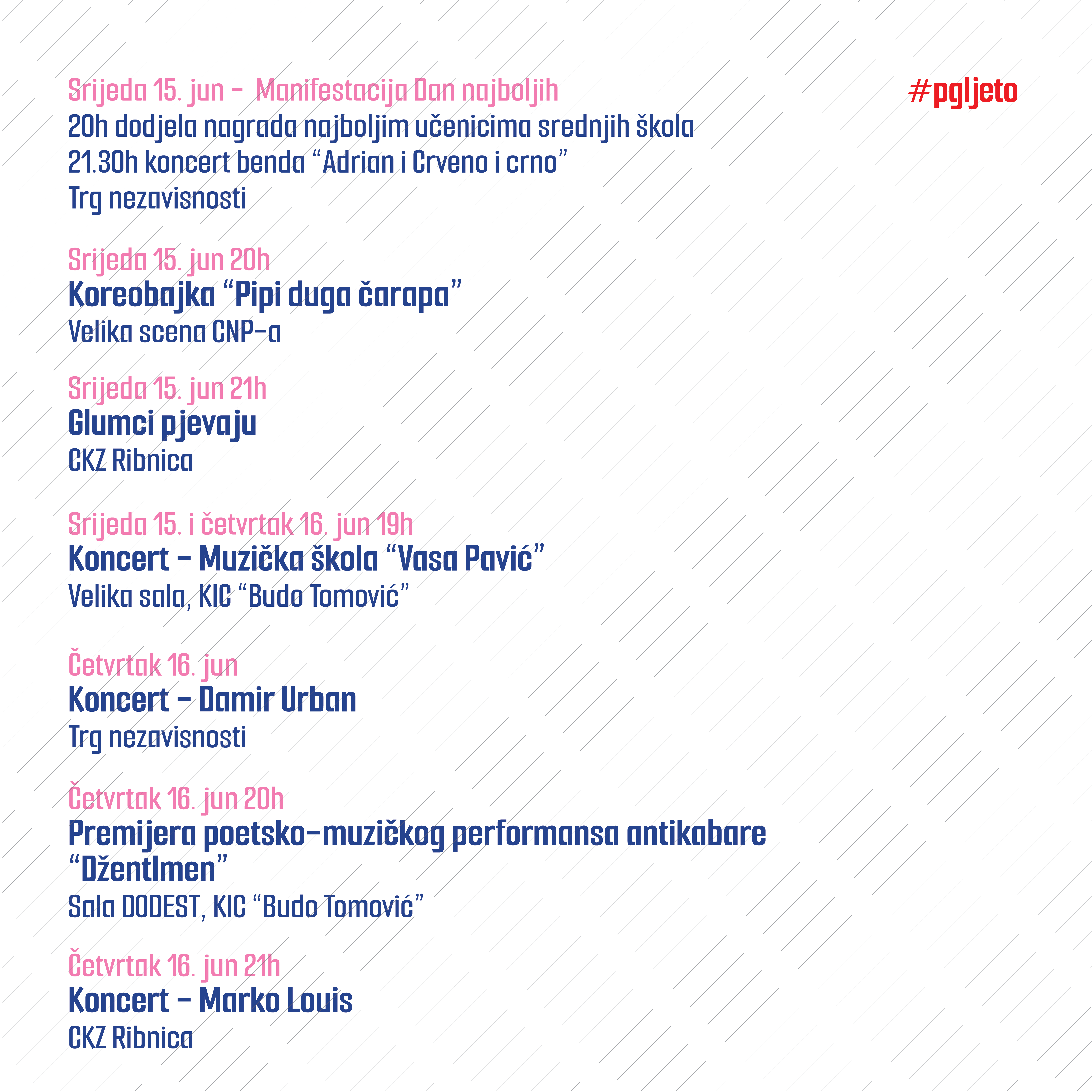 Počinje 23. Podgoričko kulturno ljeto; Bogat kulturni program očekuje nas u naredna tri mjeseca