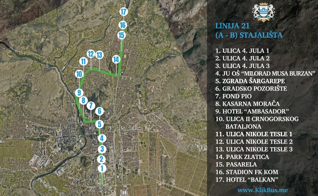 Novi autobusi od sjutra na ulicama Podgorice; Četiri nove linije besplatne do 5. jula