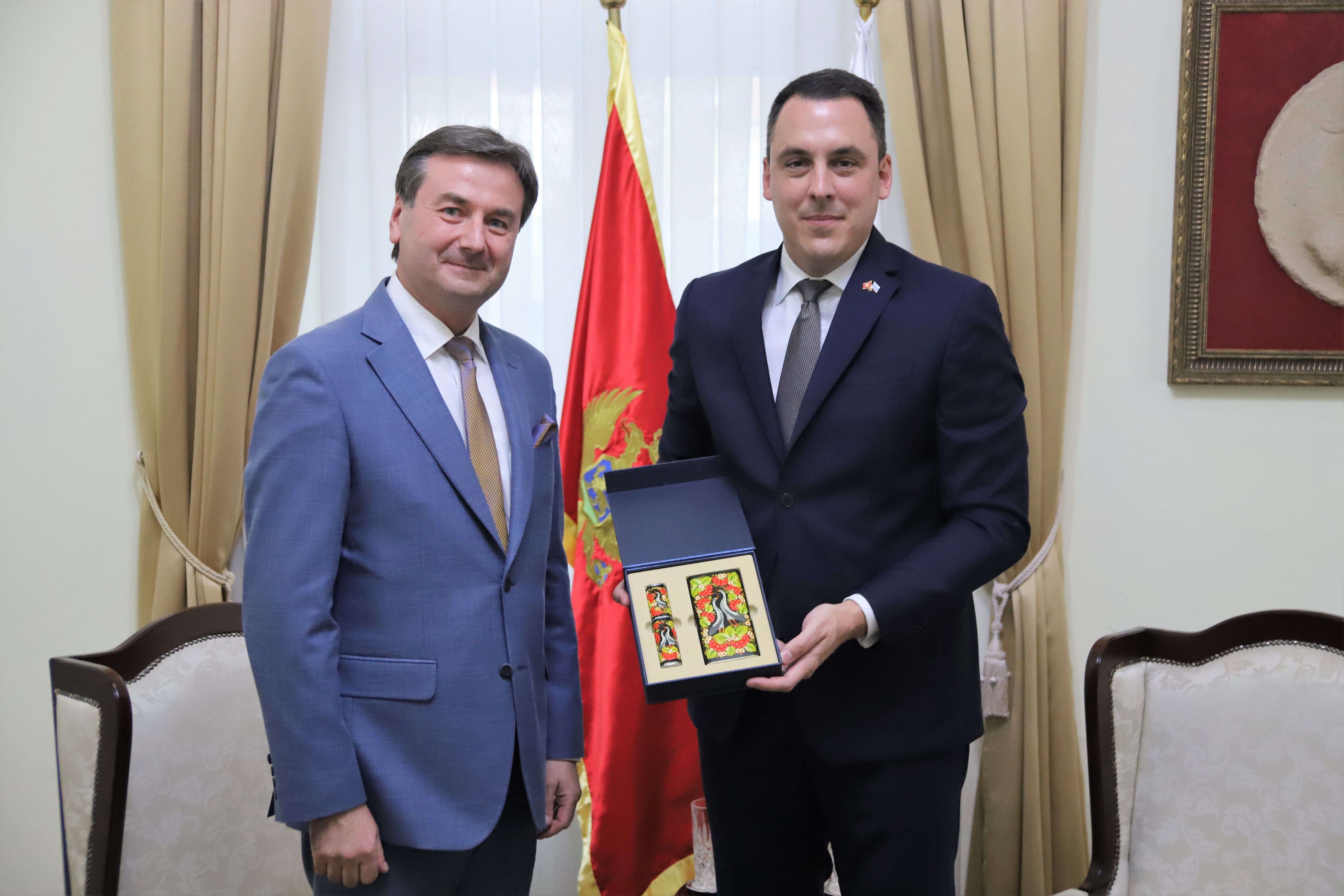 Vuković se sastao sa novoimenovanim ambasadorom Herasimenkom; Podgorica i u dobrim i u lošim vremenima prijatelj Ukrajine