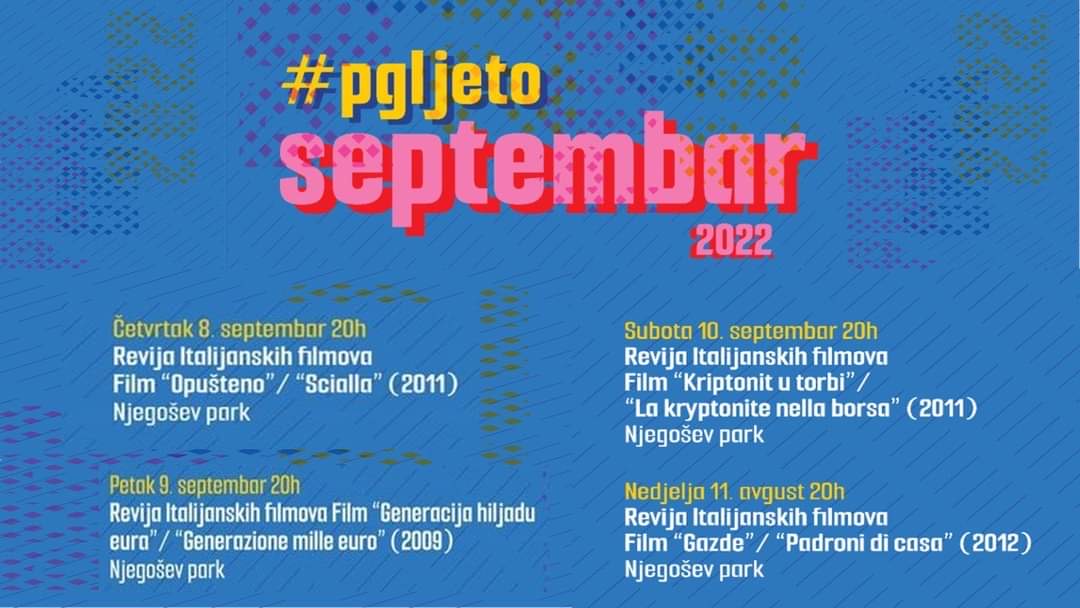 Revija italijanskih filmova u Njegoševom parku