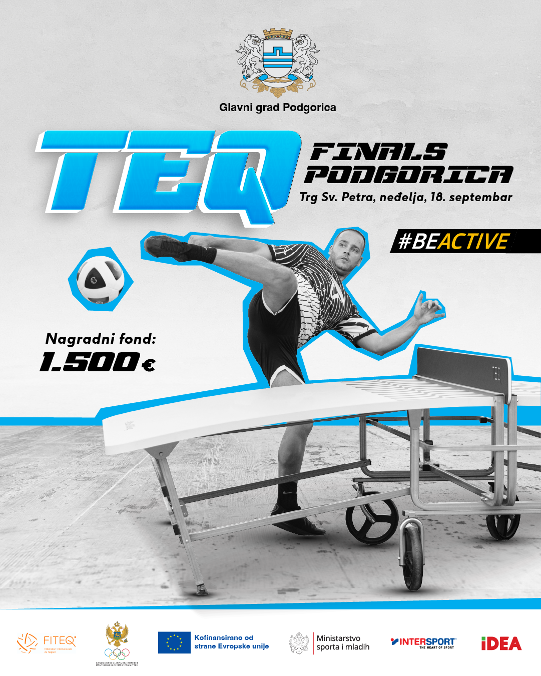 Završnica teqball sezone sjutra u Podgorici