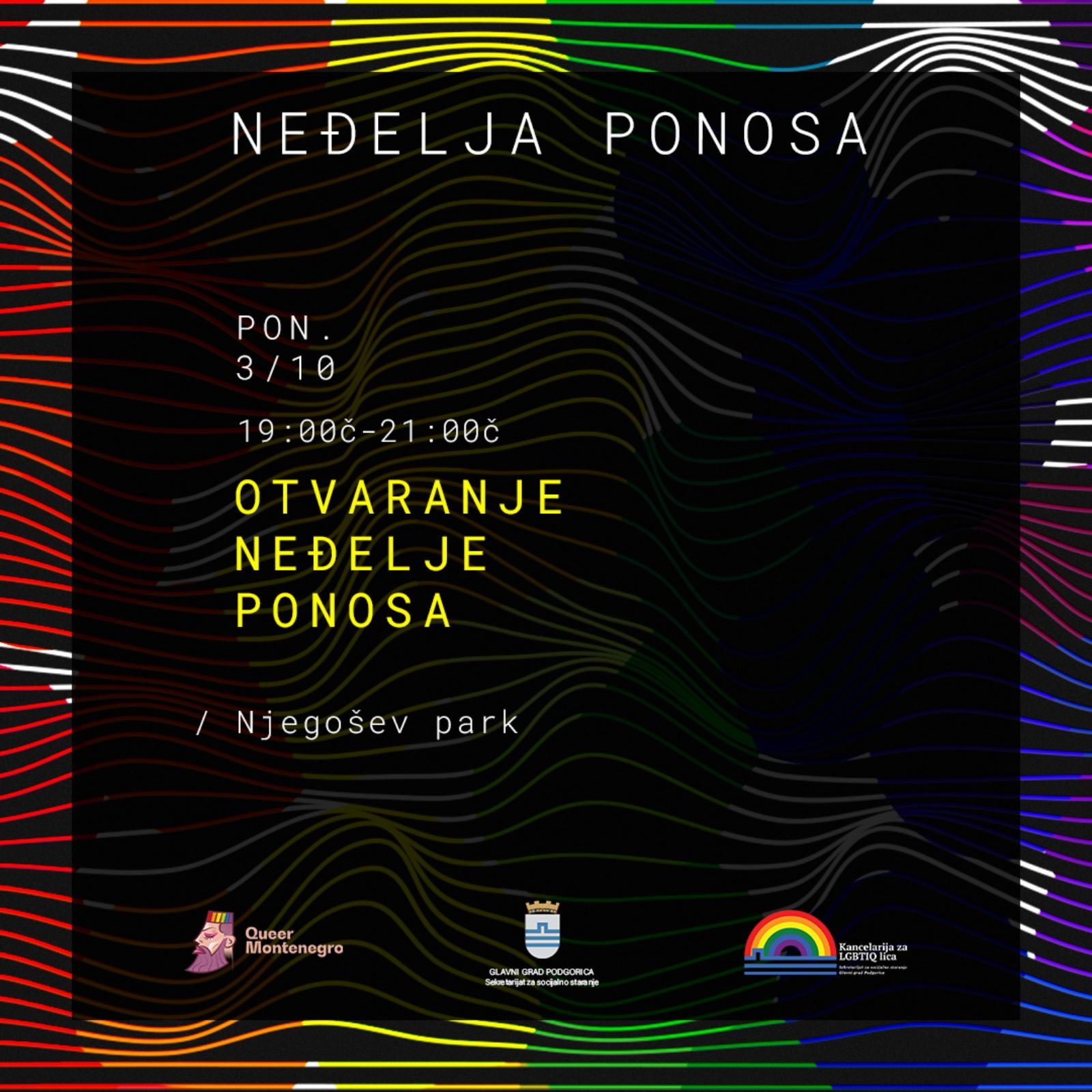 Neđelja ponosa obilježiće se 03.oktobra