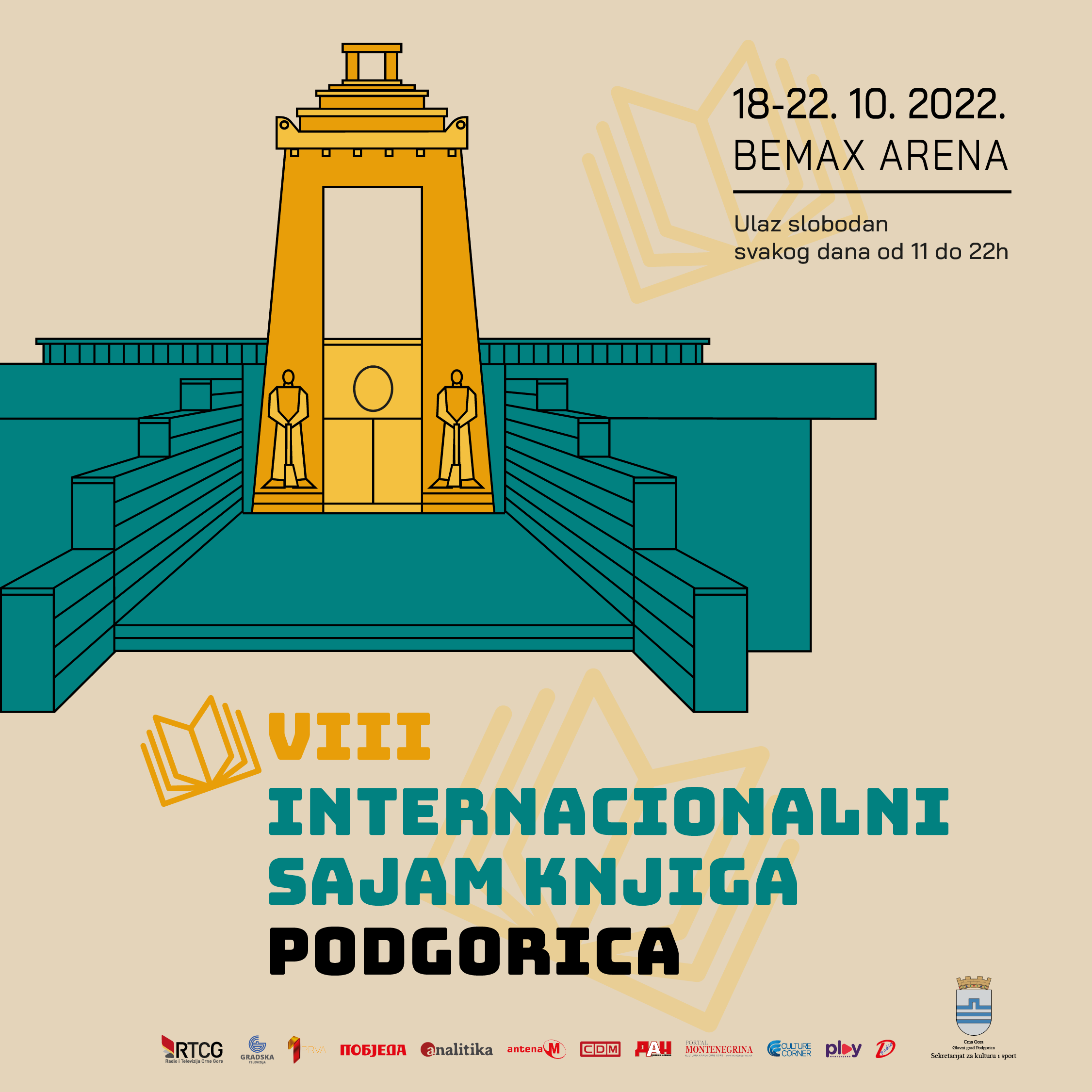 VIII Internacionalni sajam knjiga od 18. do 22. oktobra