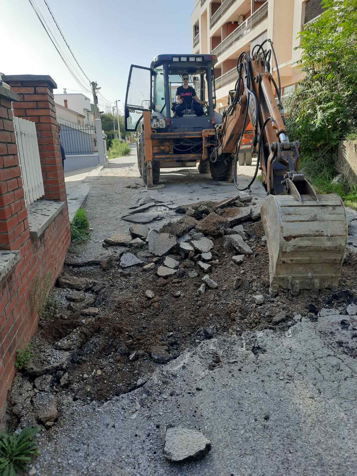 Počeli radovi na sanaciji Ulice VII omladinske brigade