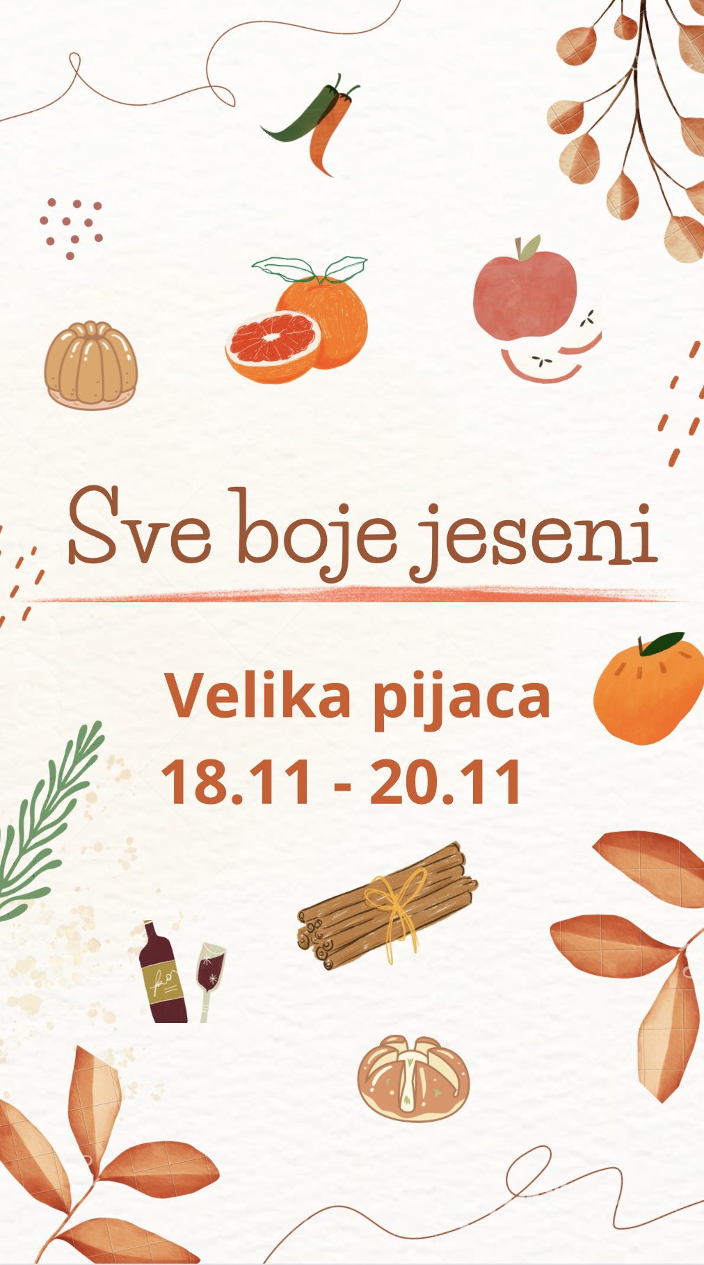 "Sve boje jeseni" naredna tri dana na Velikoj pijaci u TC "Pobrežje"