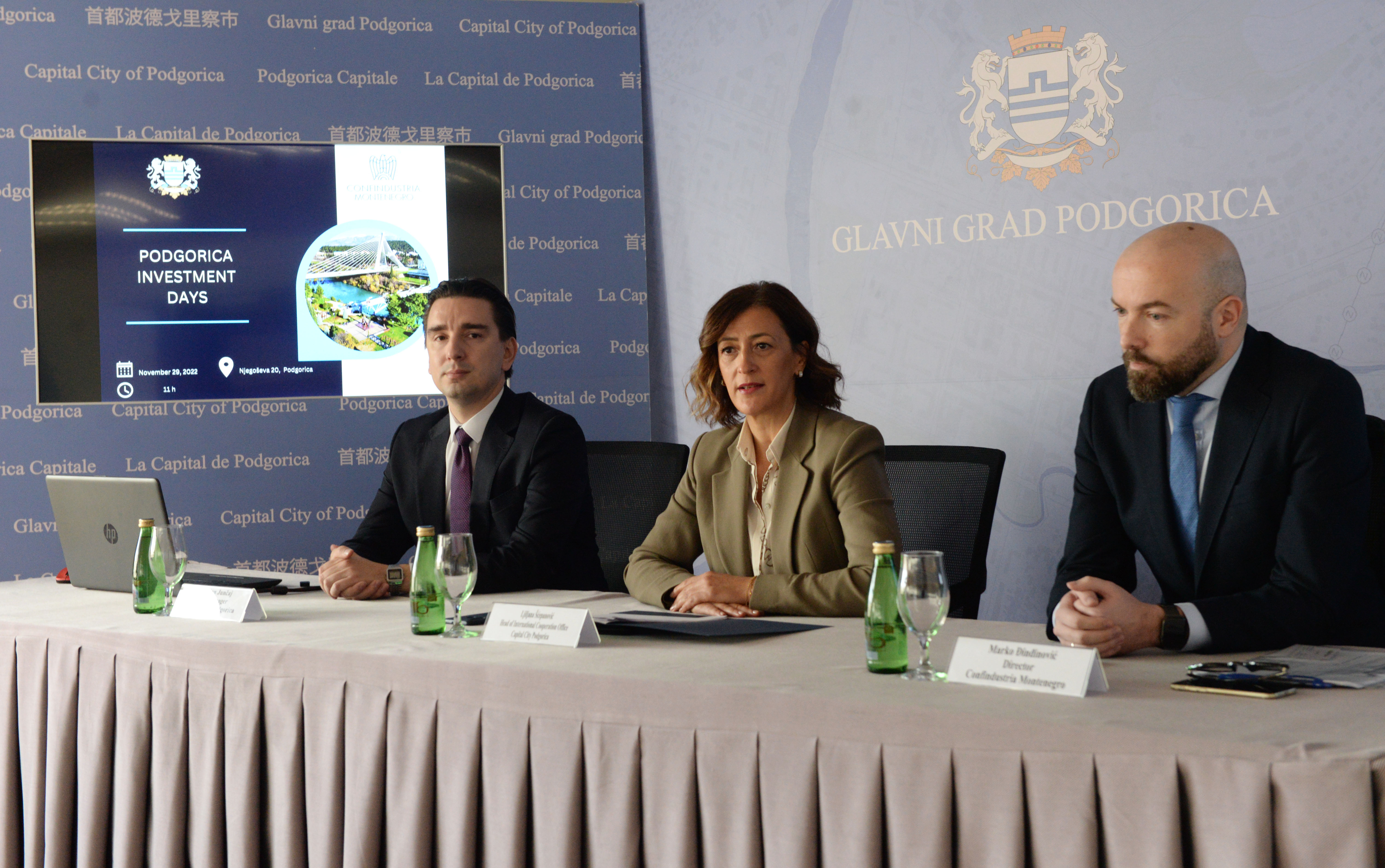 U fokusu “Podgorica investment days” zelena ekonomija: Investicioni potencijali Podgorice predstavljeni privrednicima iz Italije i Albanije