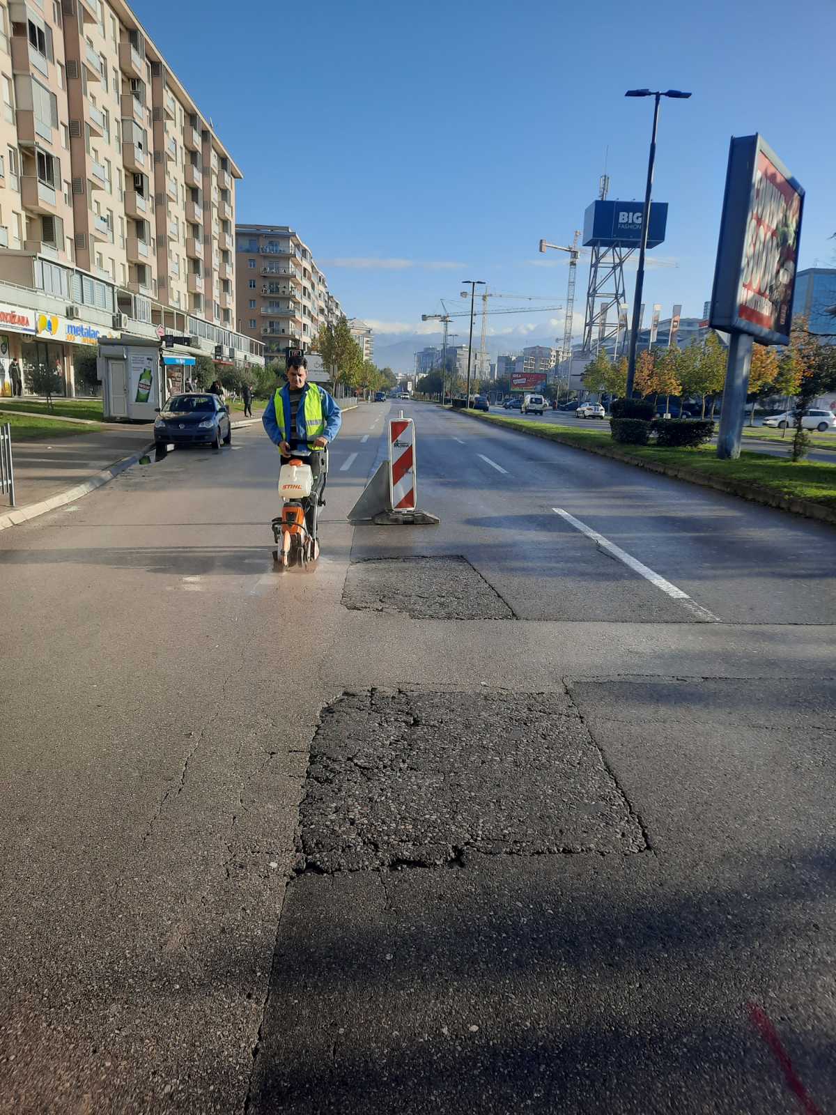 Počeli radovi na sanaciji drugog dijela Bulevara knjaza Danila