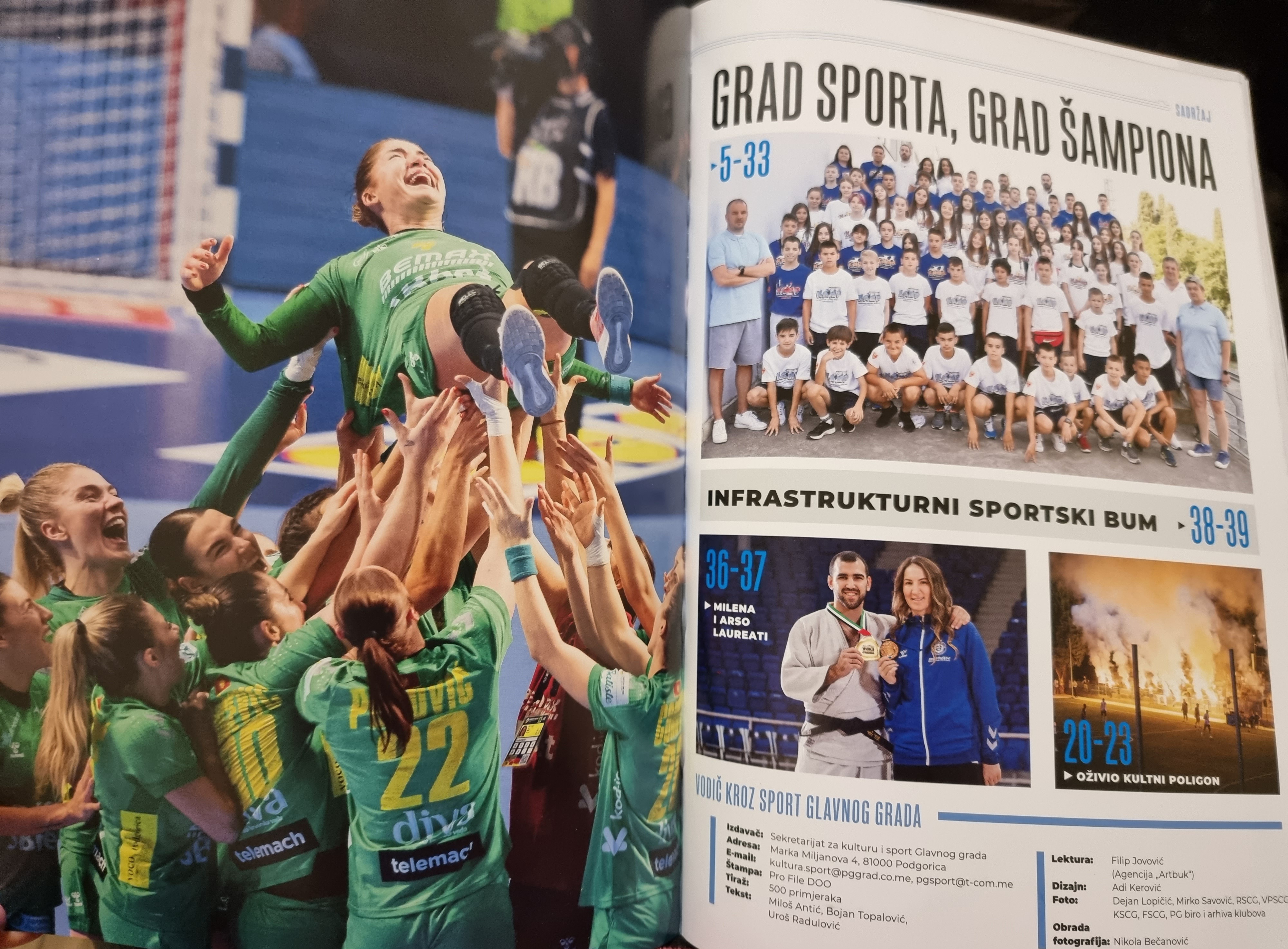 Objavljen "Vodič kroz sport Glavnog grada"; Uspjesi na koje smo posebno ponosni i koji su obilježili 2022.godinu