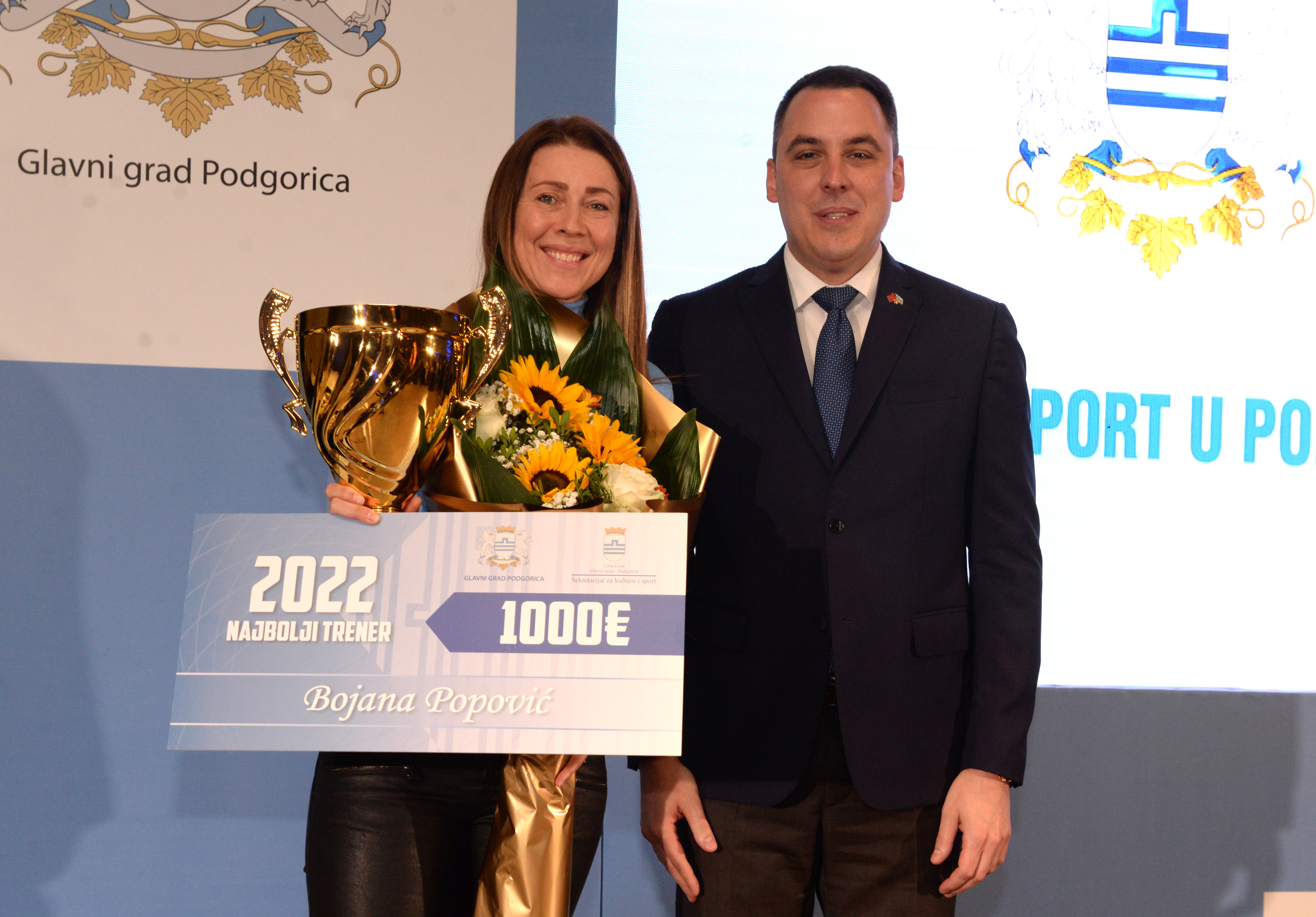 Uručena priznanja najboljim sportistima Podgorice; Vuković: Sportska 2022. jedna od najuspješnijih godina u modernoj crnogorskoj istoriji